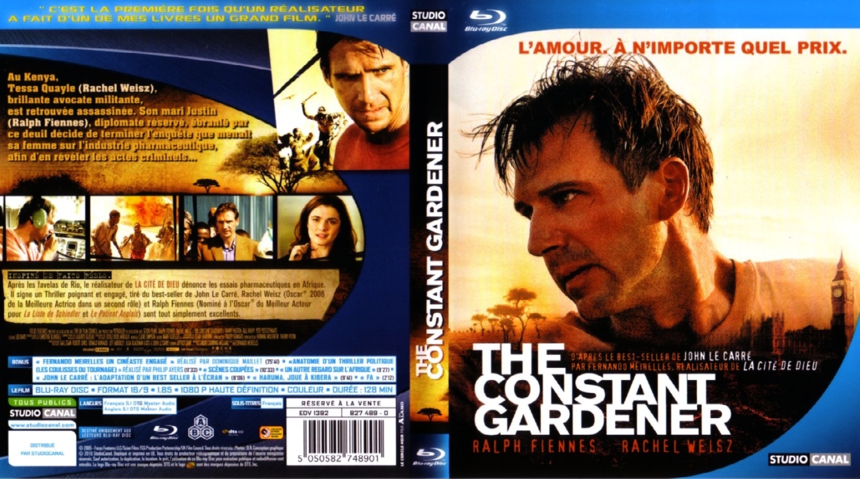 Jaquette DVD The constant gardener (BLU-RAY)