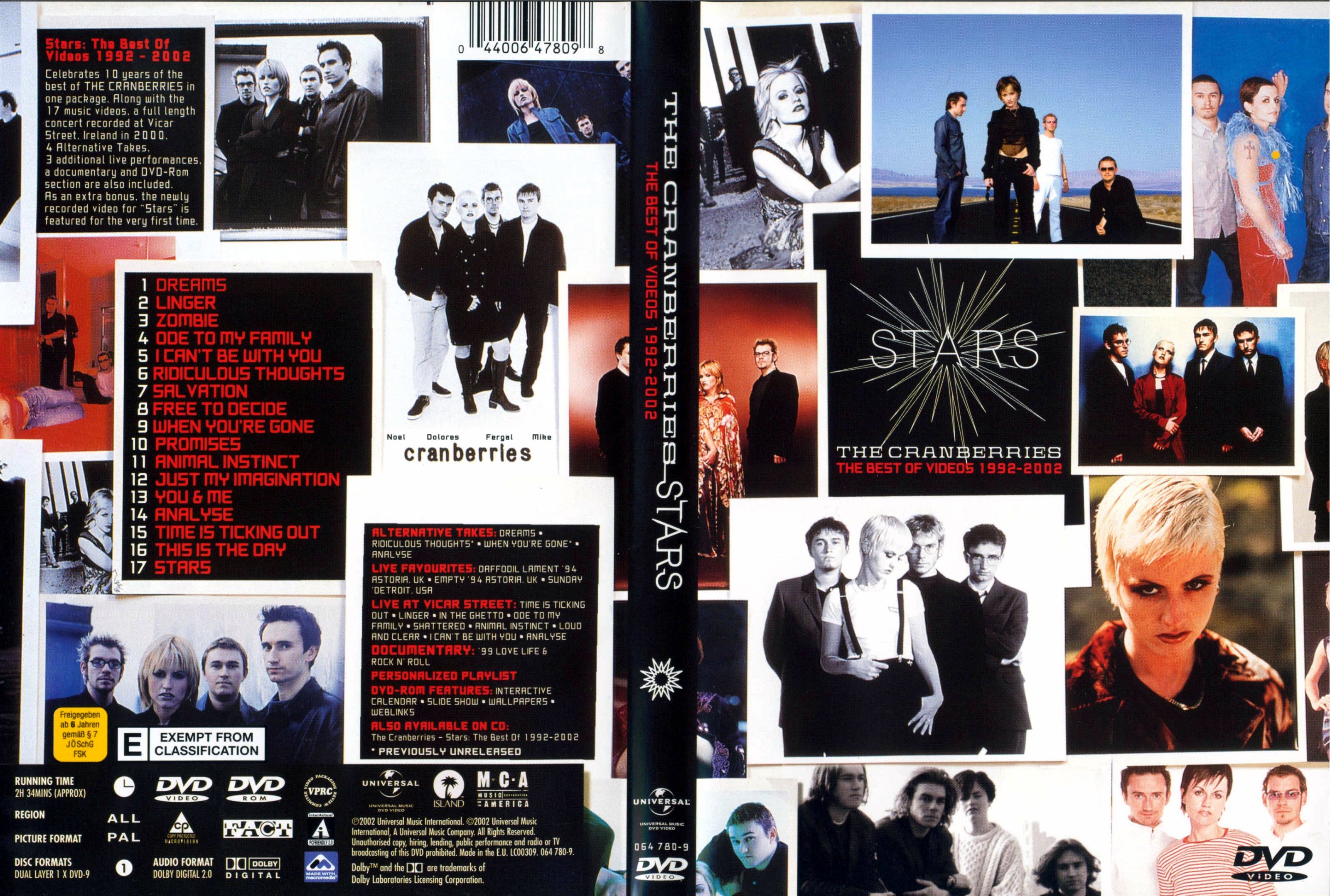 Jaquette DVD The cranberries the best of videos 1992 2002