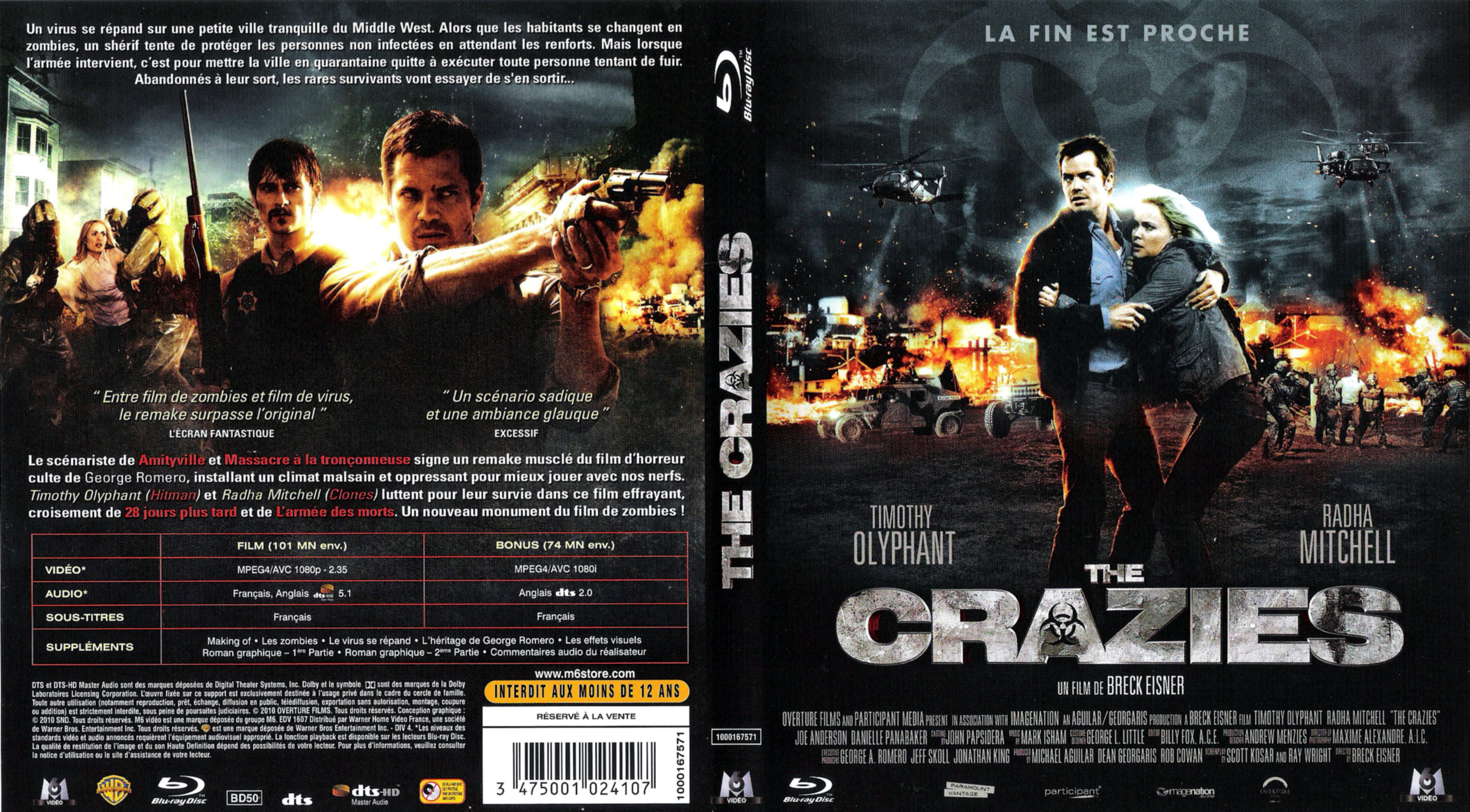 Jaquette DVD The crazies (2010) (BLU-RAY)