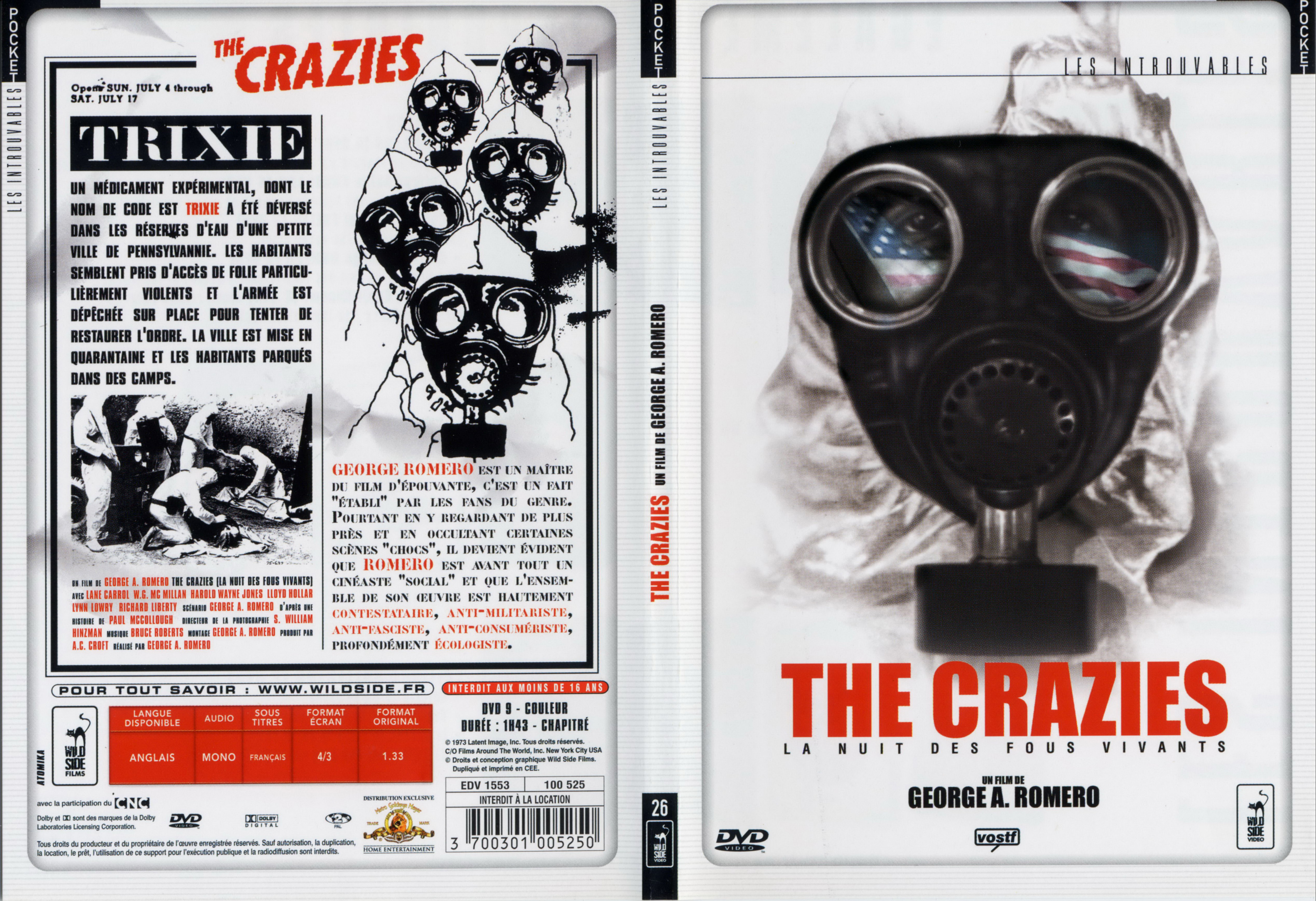 Jaquette DVD The crazies - La nuit des fous vivants