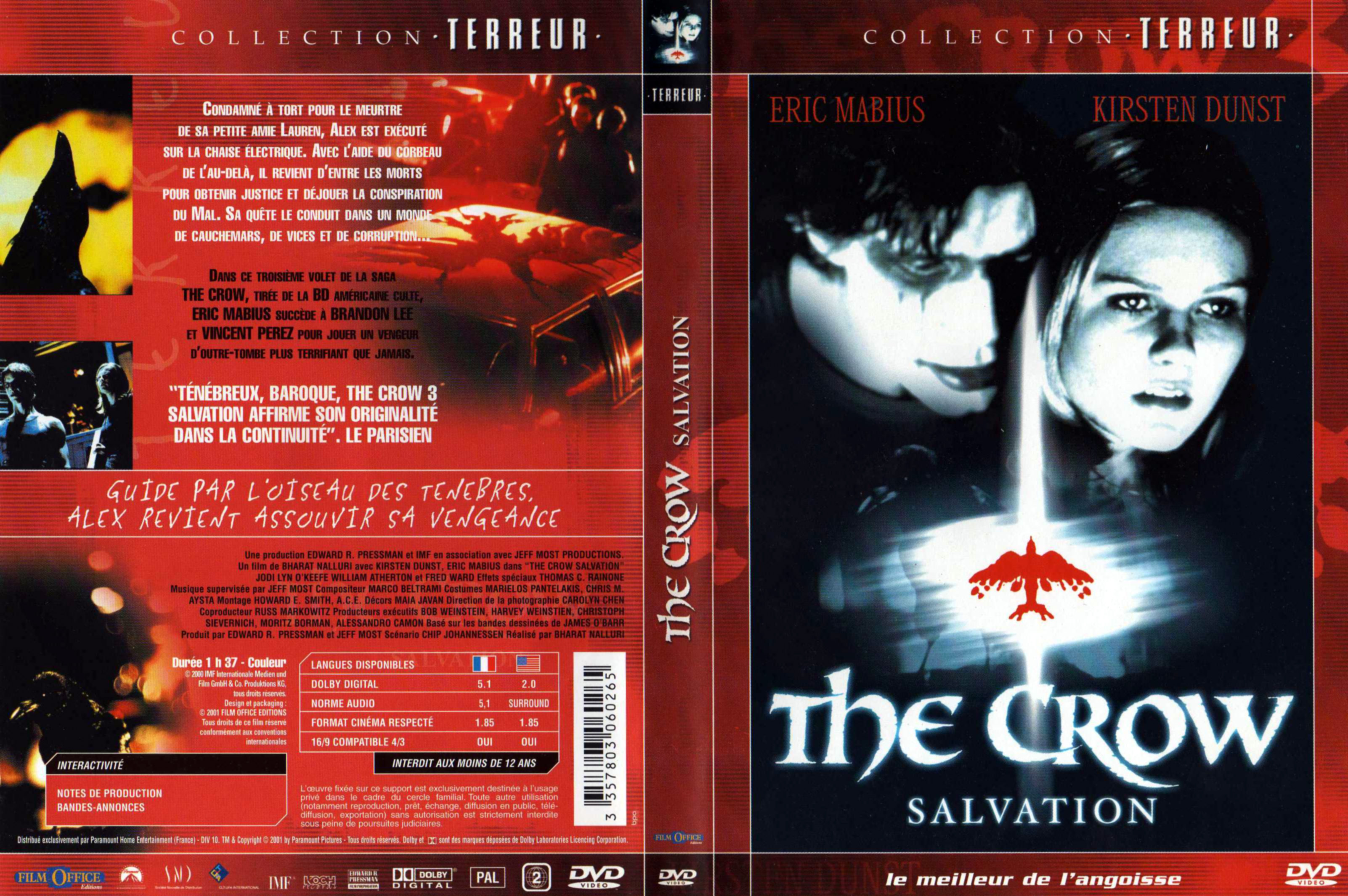 Jaquette DVD The crow salvation v2