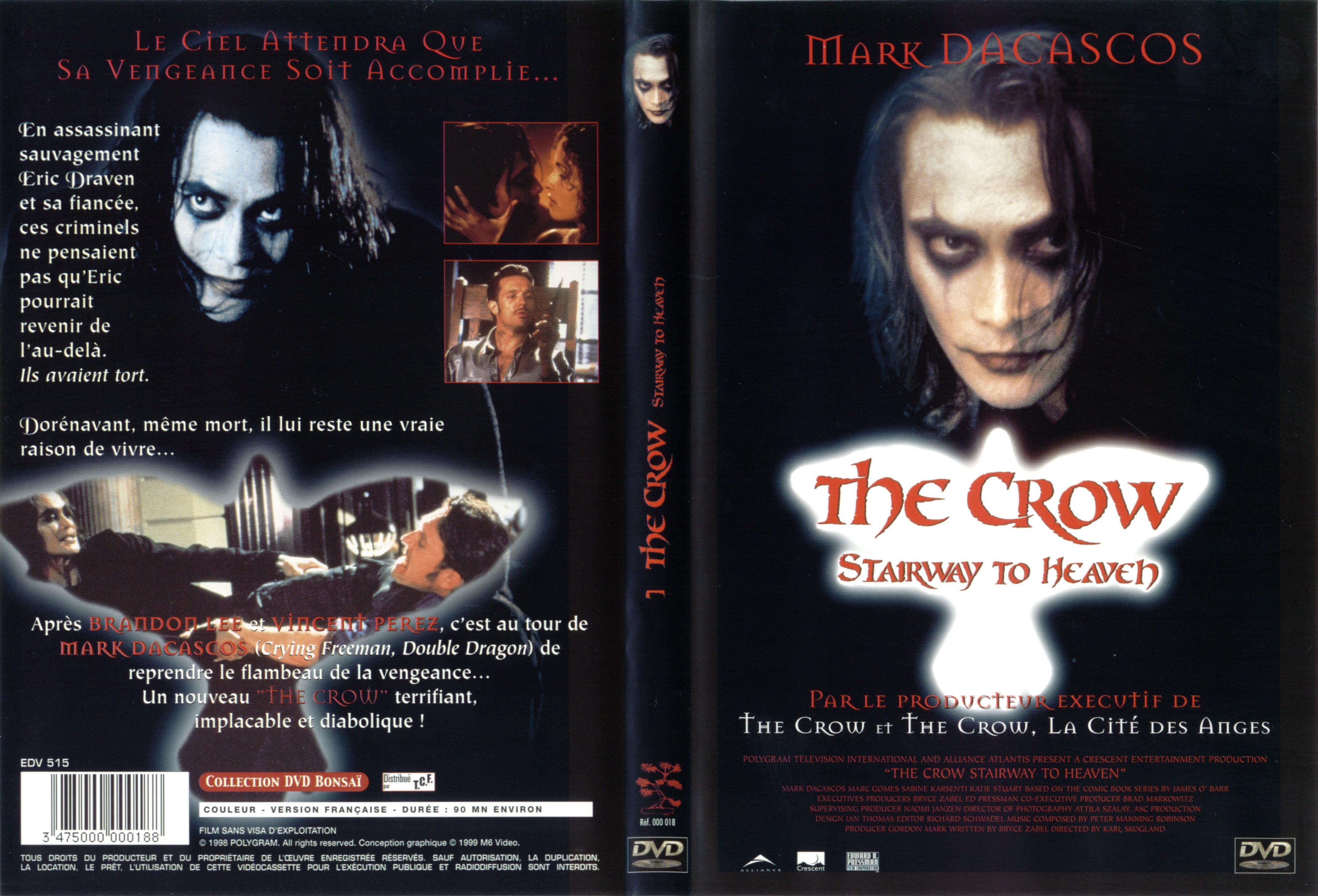 Jaquette DVD The crow stairway to heaven