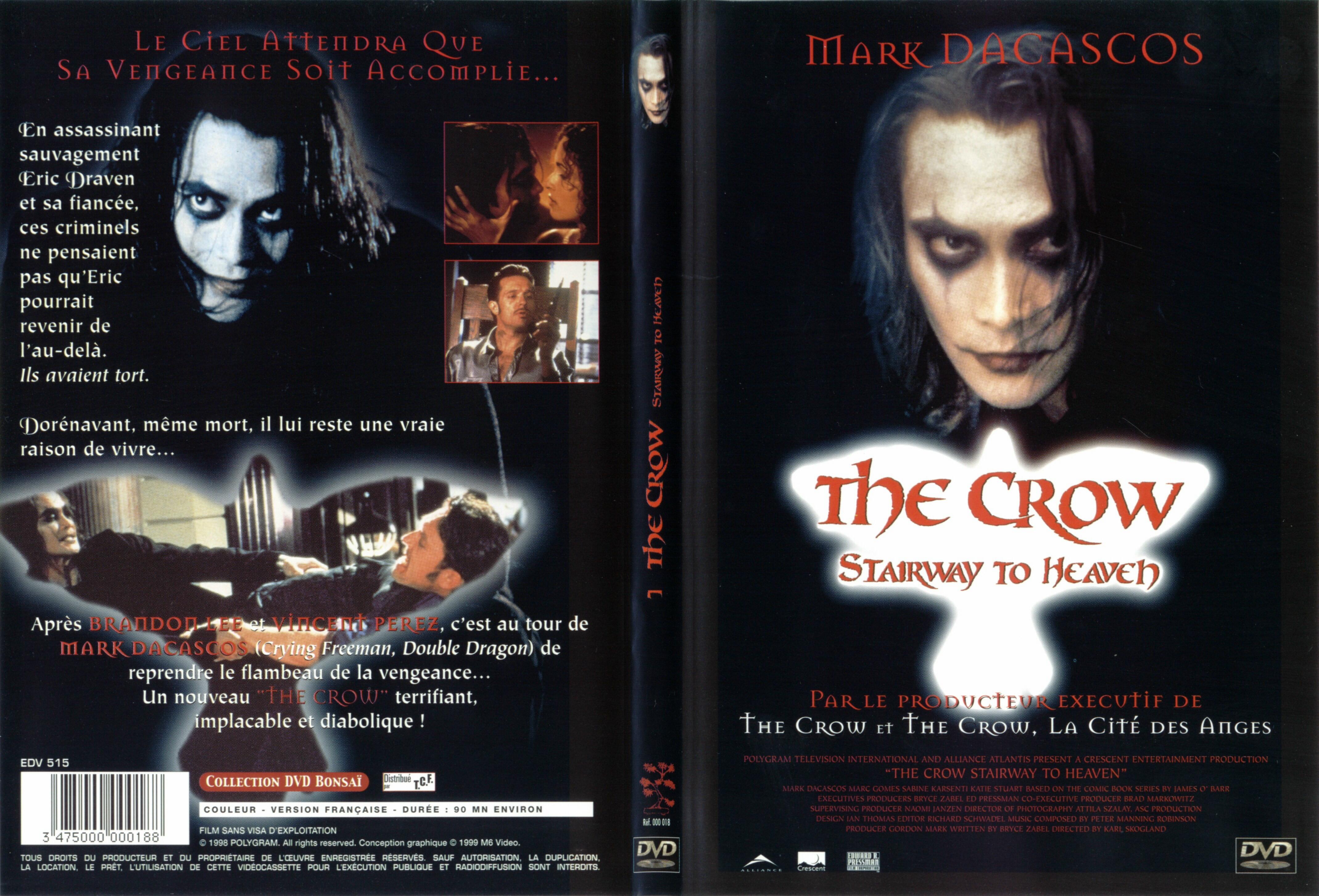 Jaquette DVD The crow stairway to heaven - SLIM
