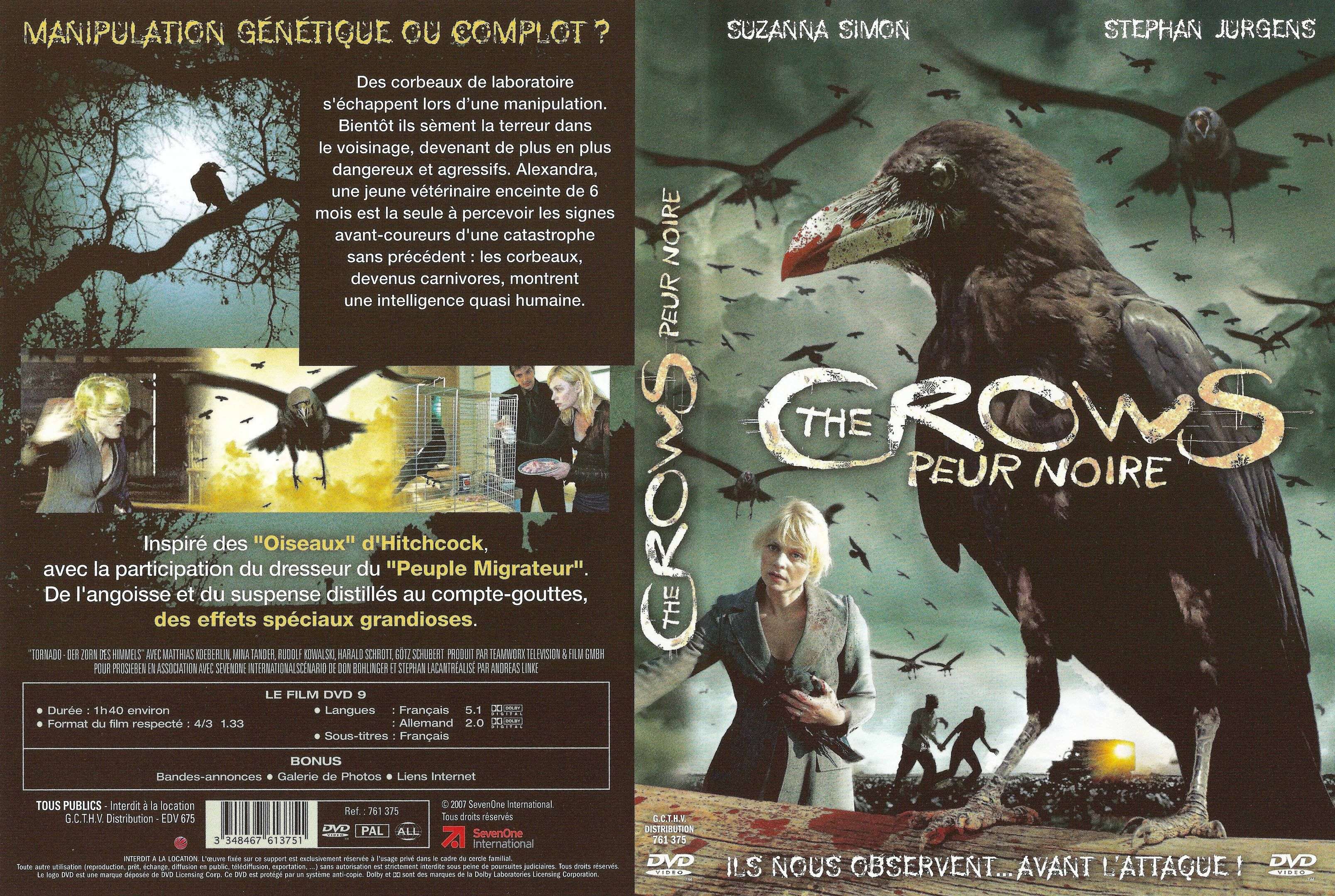 Jaquette DVD The crows peur noire