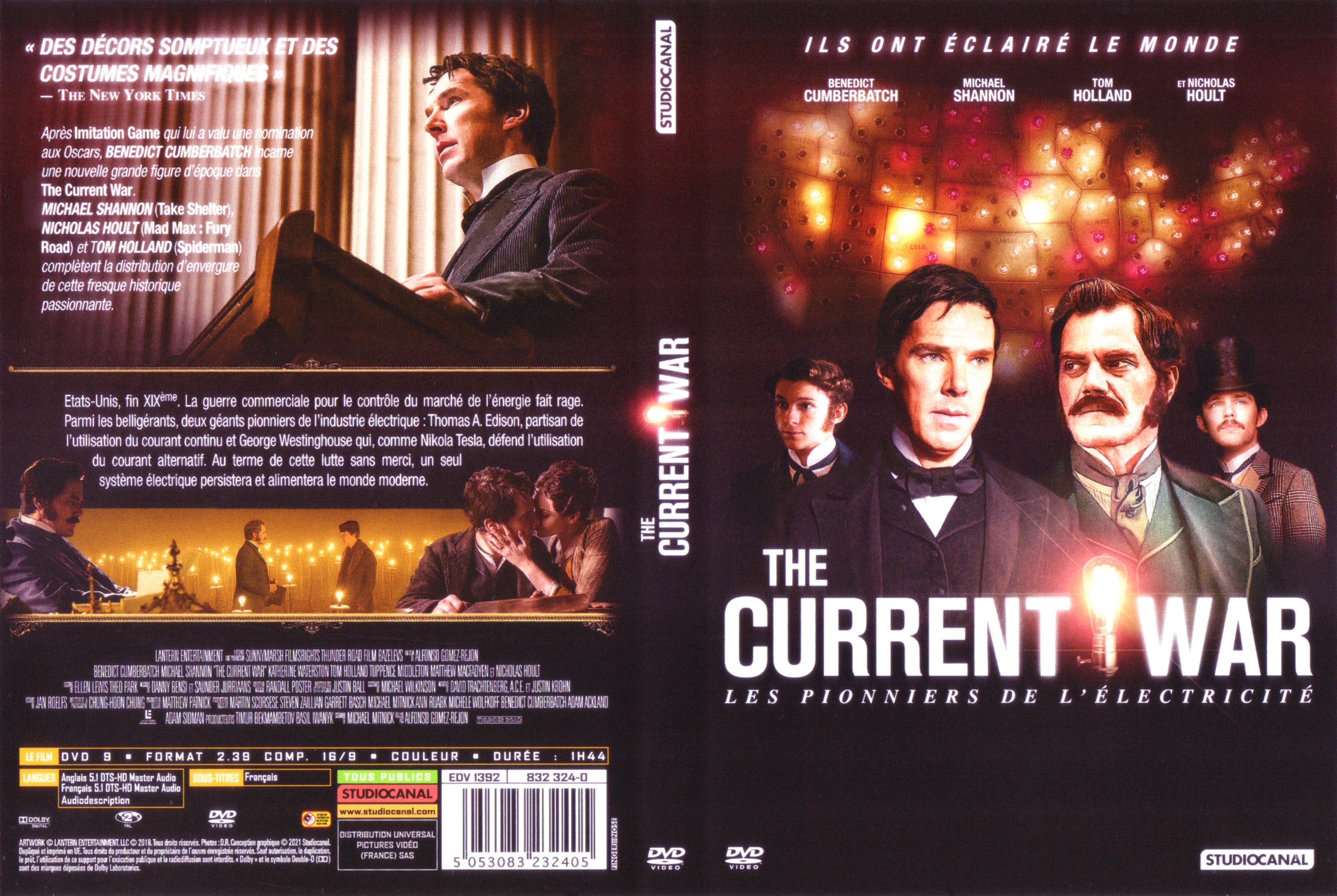 Jaquette DVD The current war - Les pionniers de l