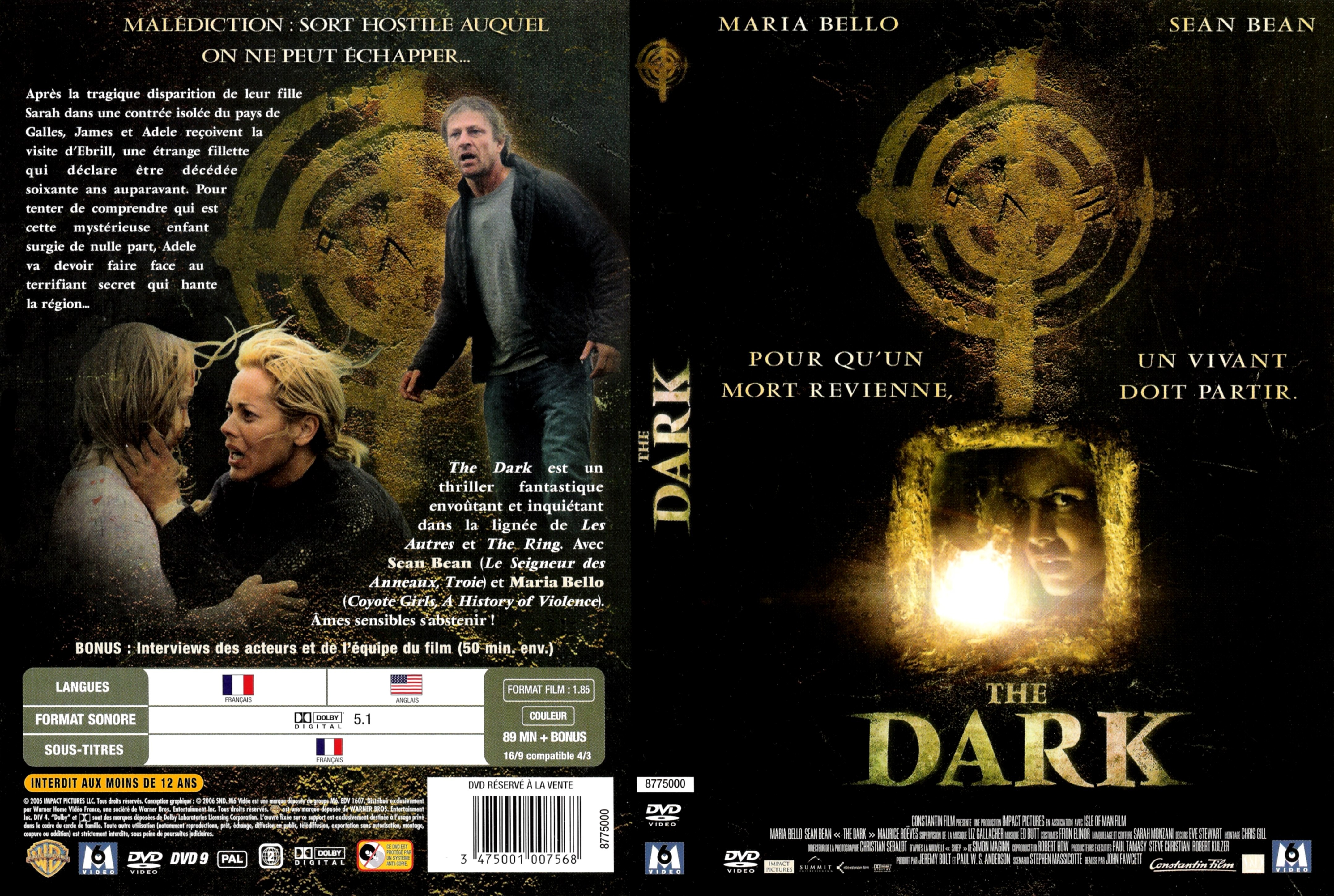 Jaquette DVD The dark
