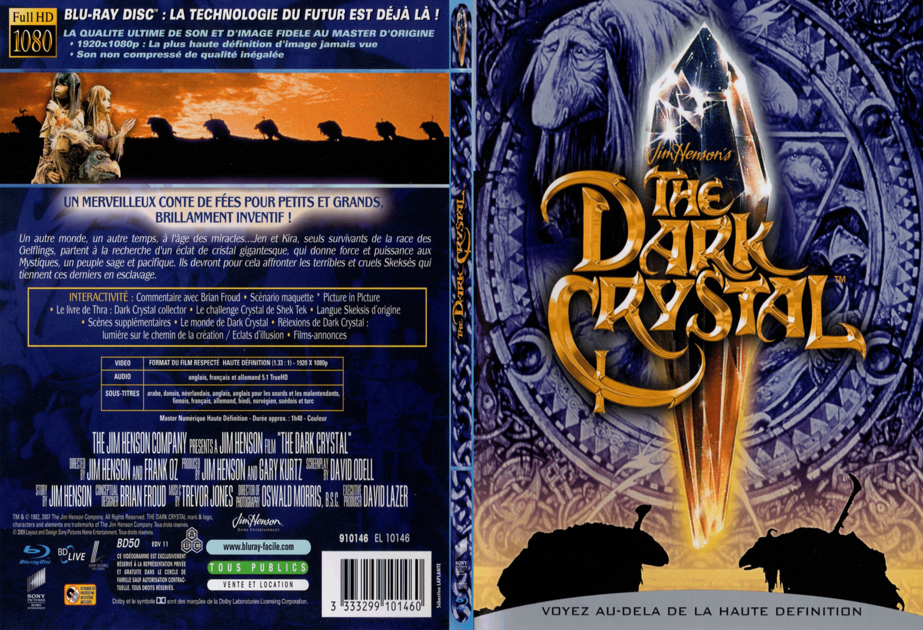 Jaquette DVD The dark crystal - SLIM