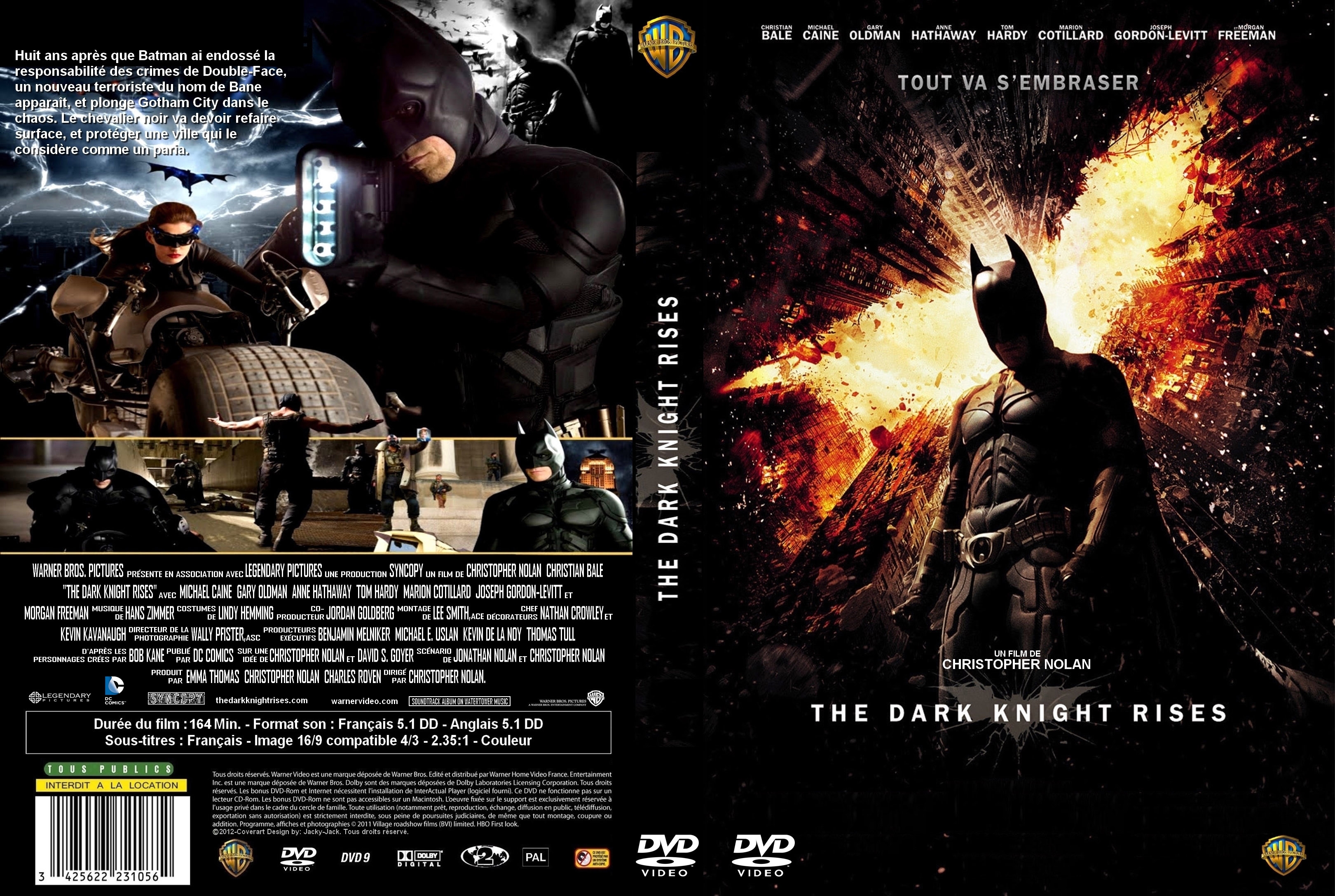 Jaquette DVD The dark knight rises custom