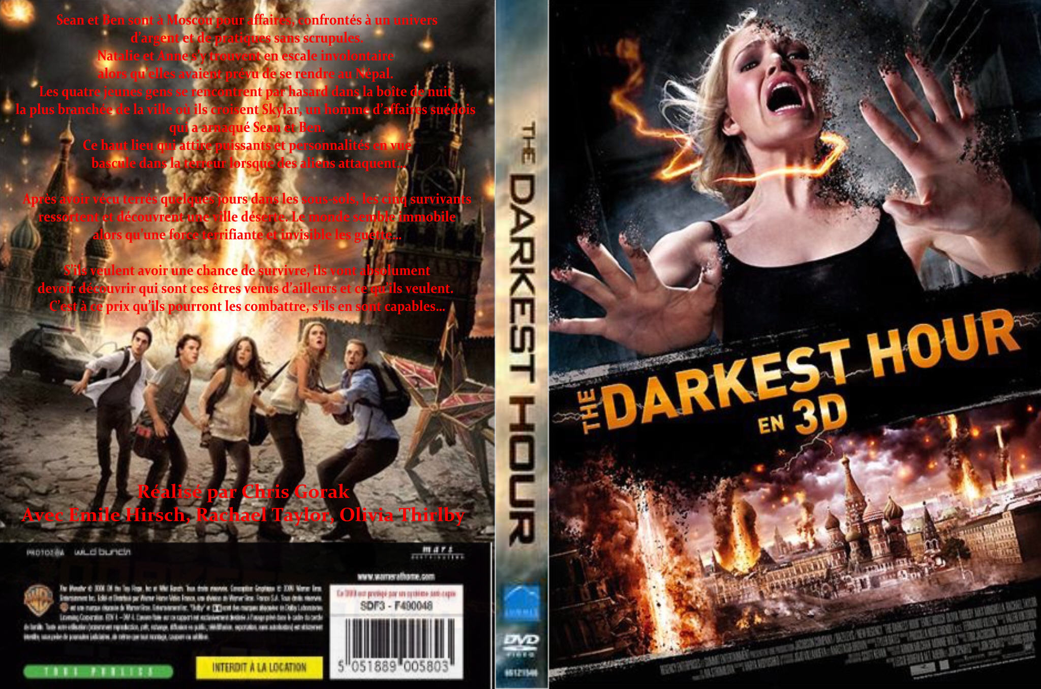Jaquette DVD The darkest hour custom