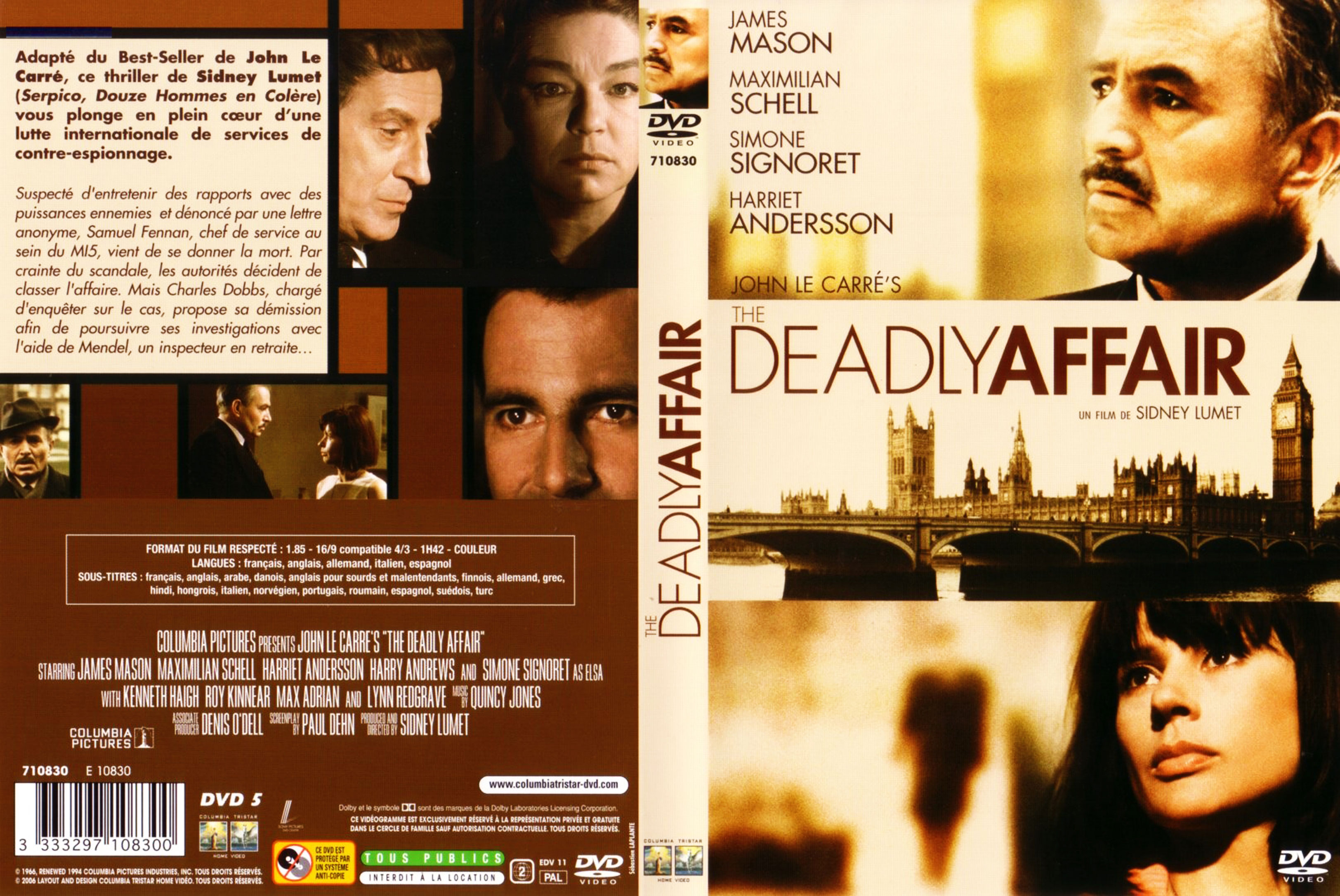 Jaquette DVD The deadly affair