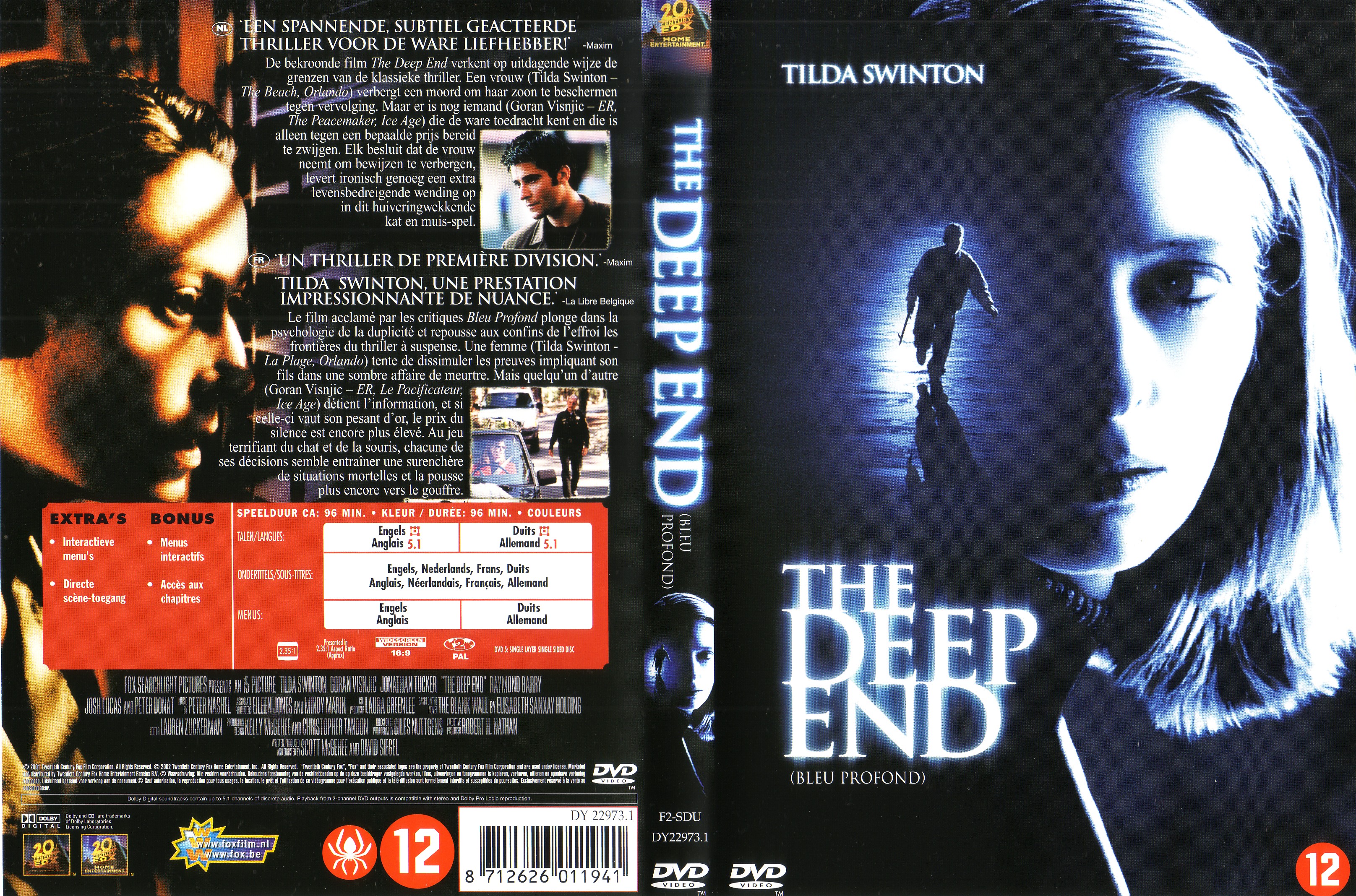 Jaquette DVD The deep end - Bleu profond