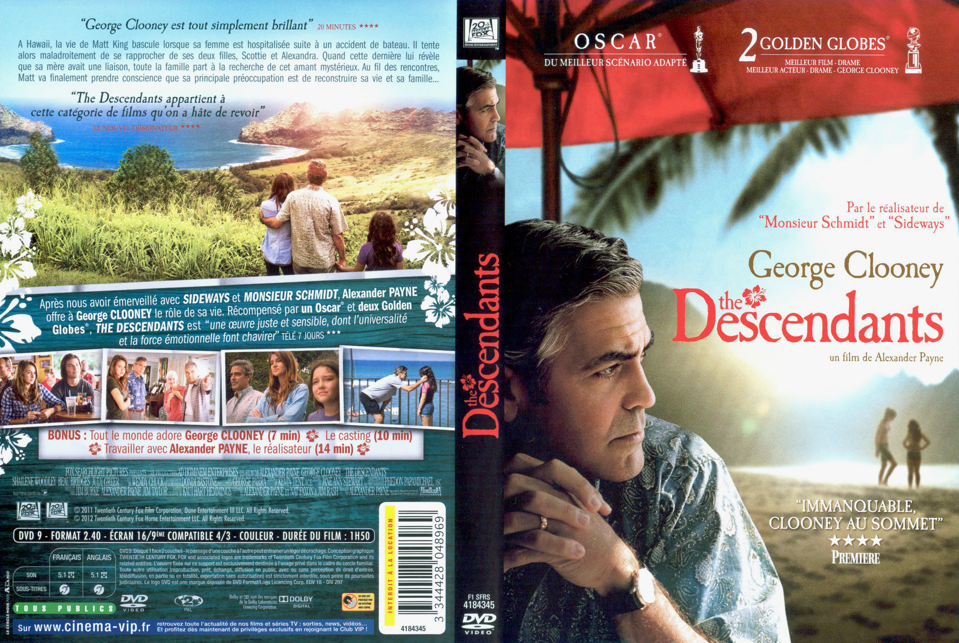 Jaquette DVD The descendants