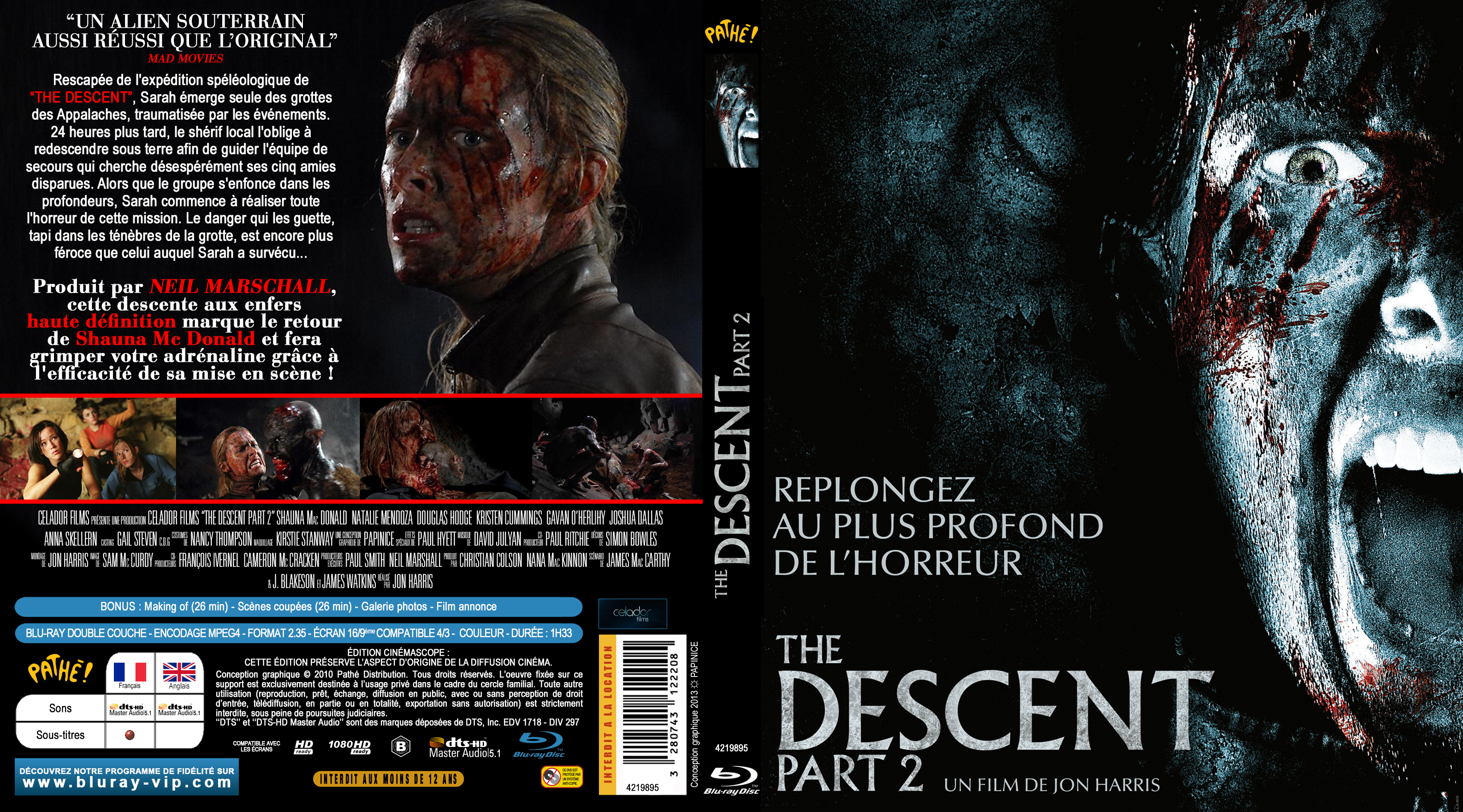 Jaquette DVD The descent part 2 custom (BLU-RAY)