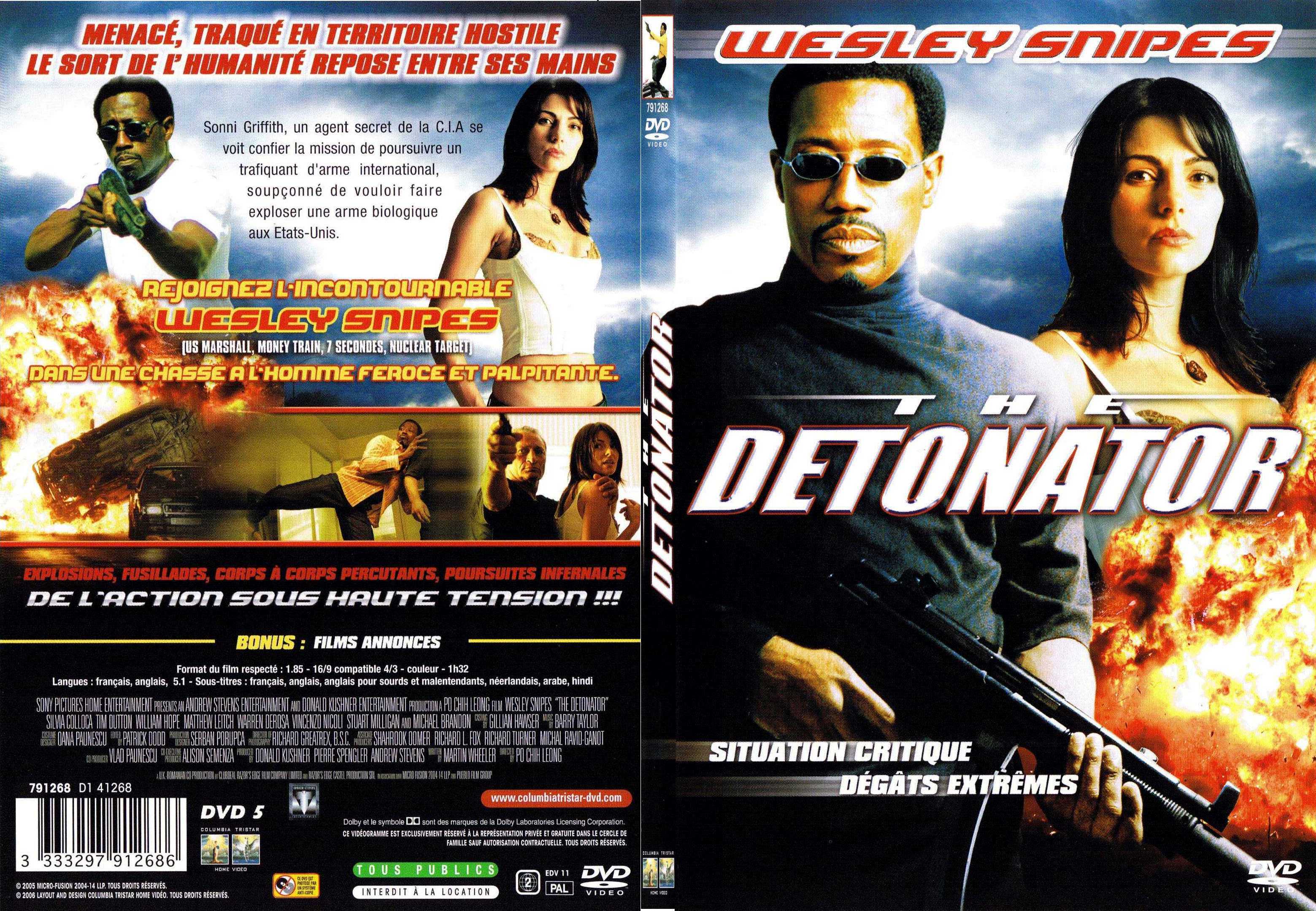 Jaquette DVD The detonator - SLIM