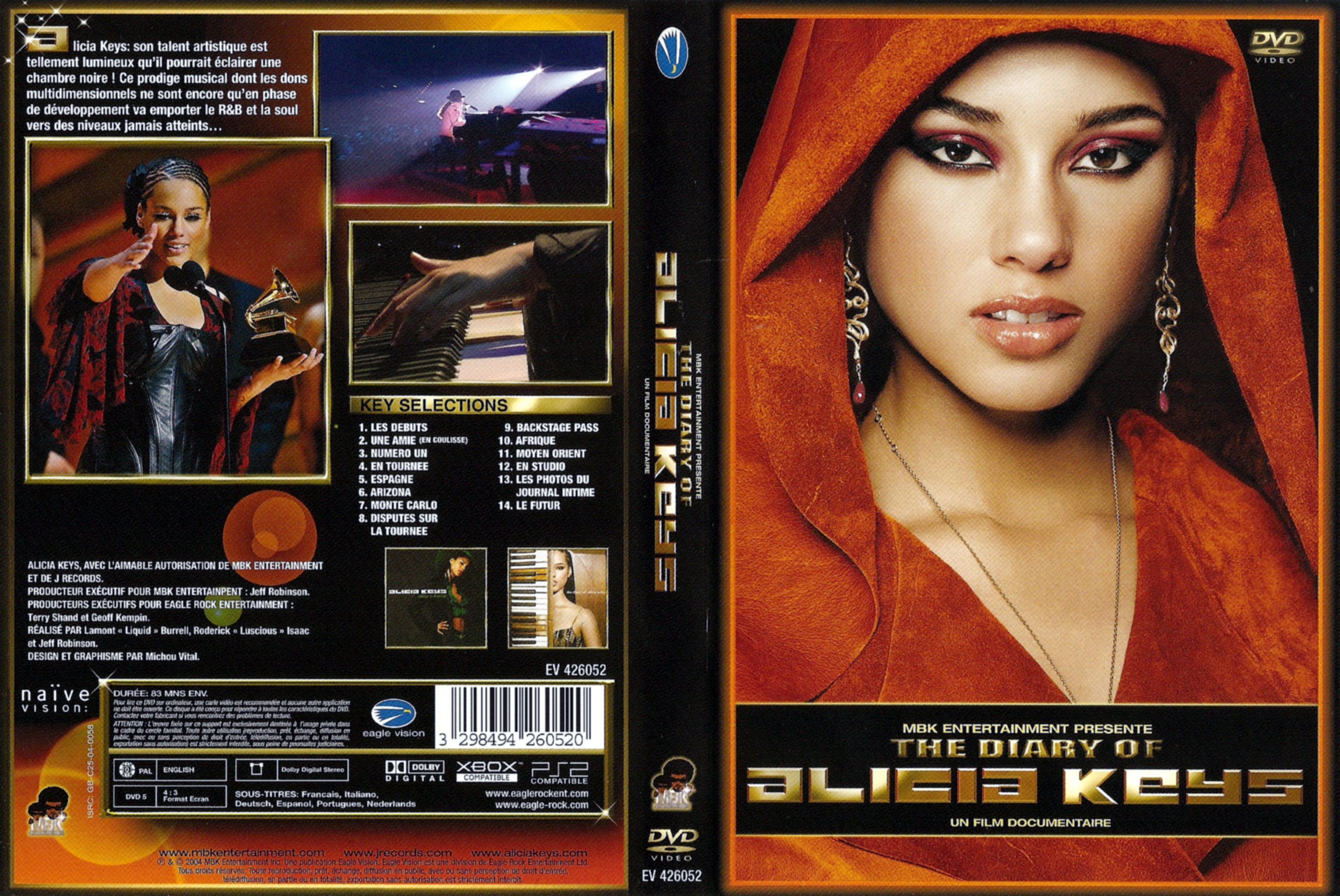 Jaquette DVD The diary of Alicia Keys