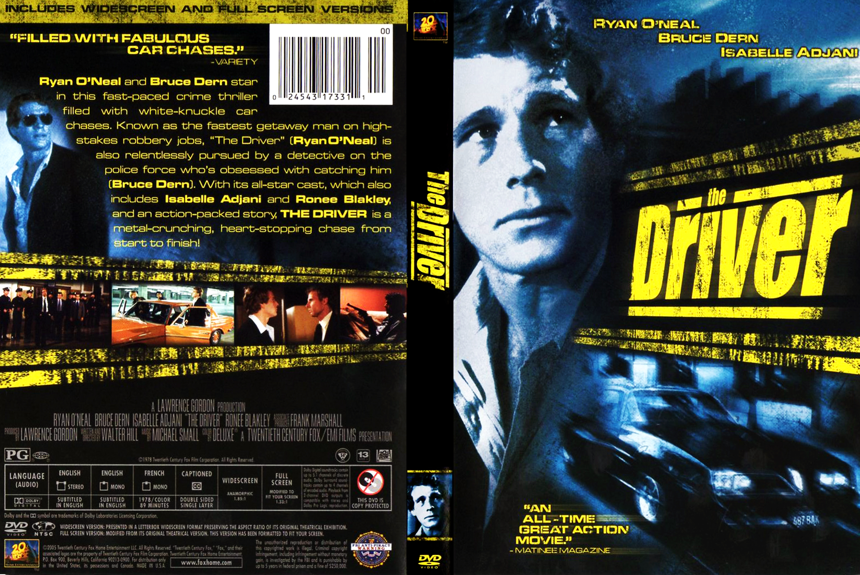 Jaquette DVD The driver Zone 1