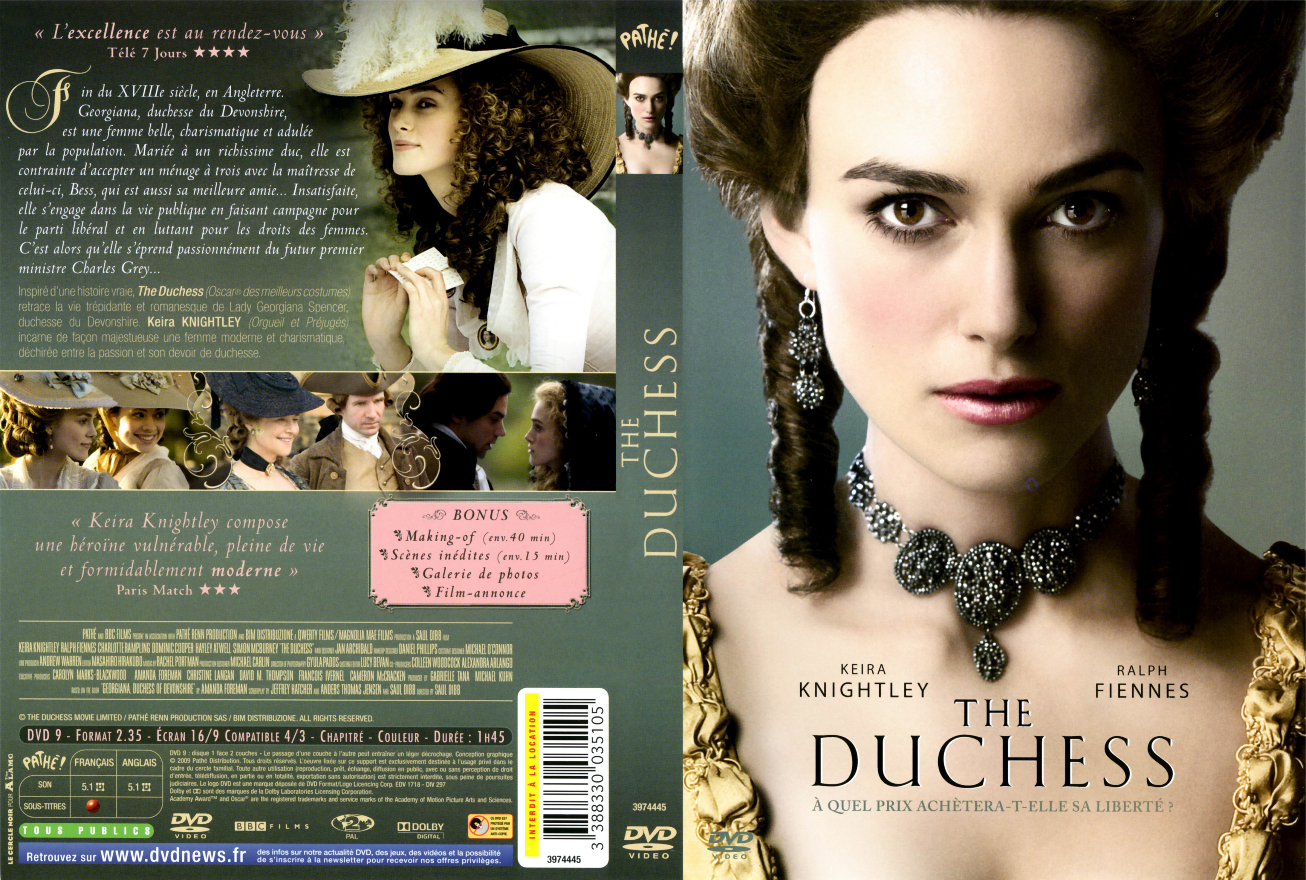 Jaquette DVD The duchess