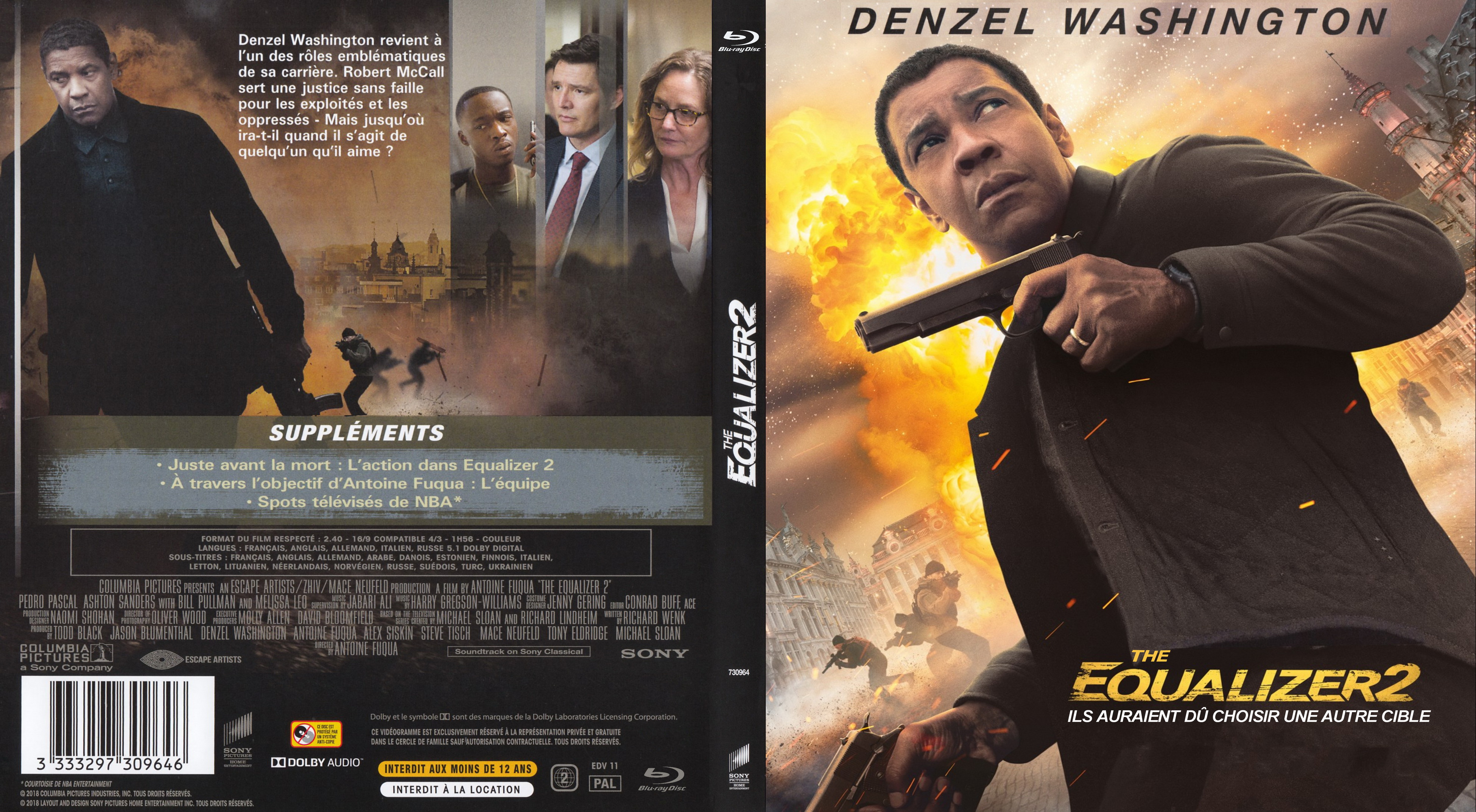 Jaquette DVD The equalizer 2 (BLU-RAY)