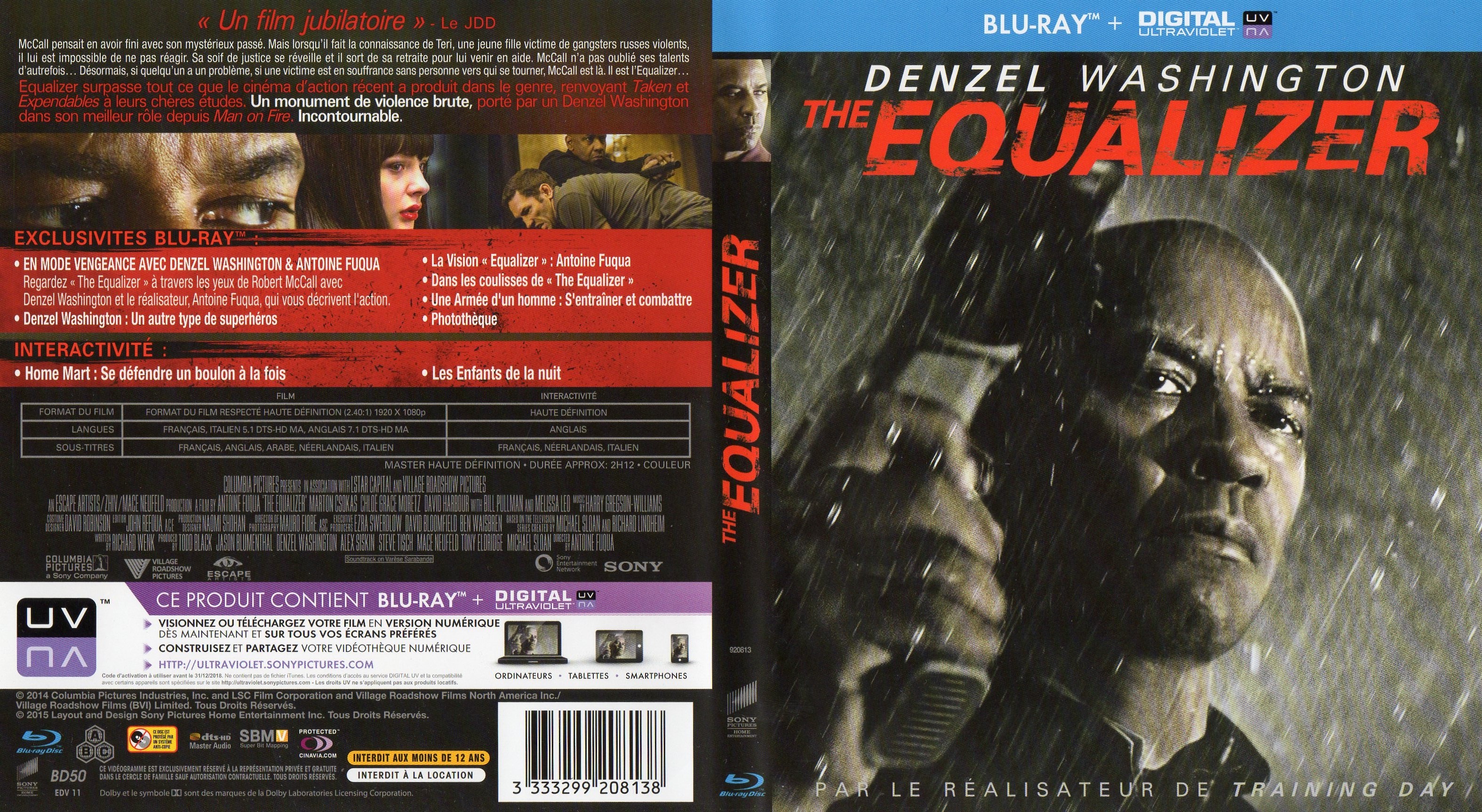 Jaquette DVD The equalizer (BLU-RAY) v2