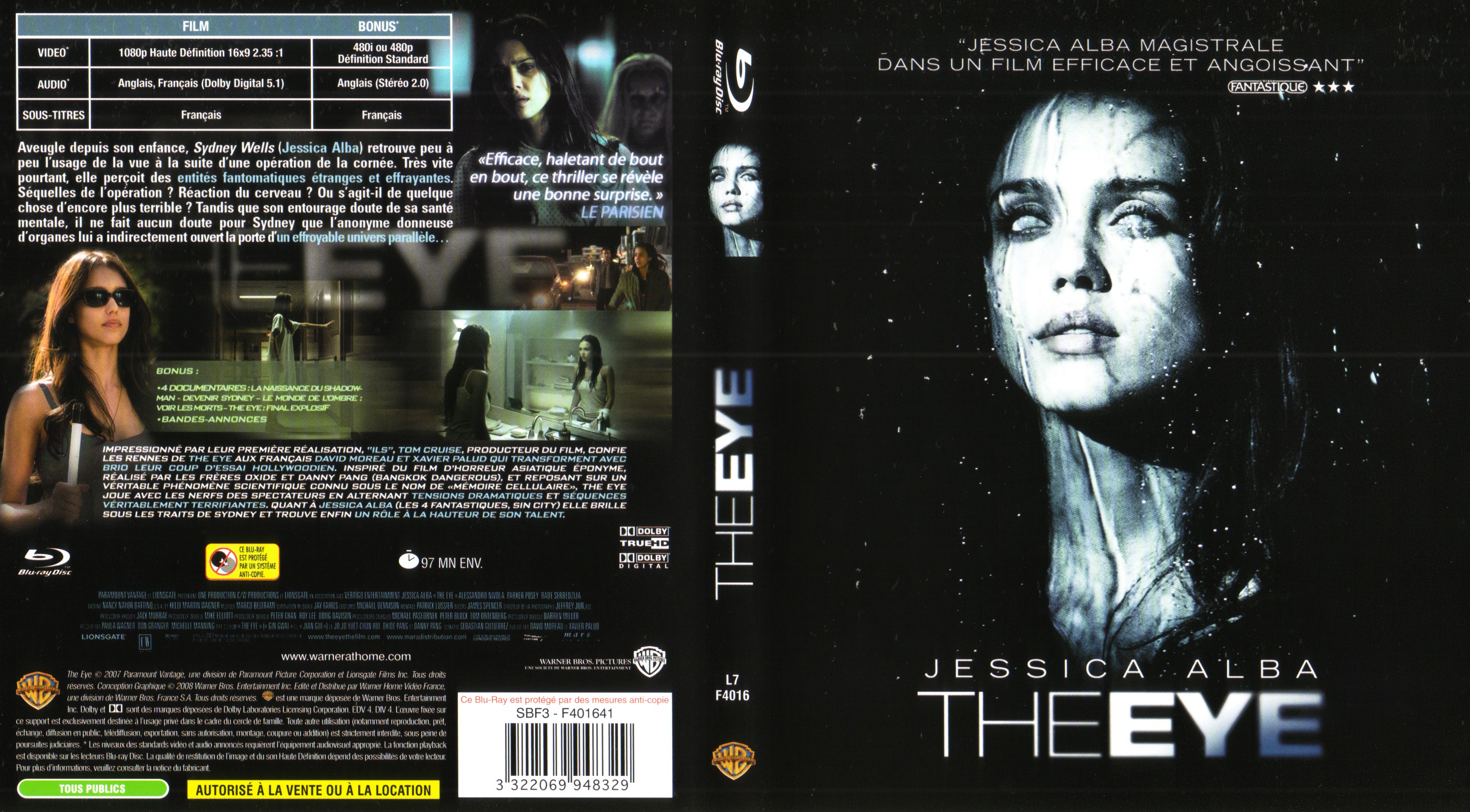 Jaquette DVD The eye (2008) (BLU-RAY)