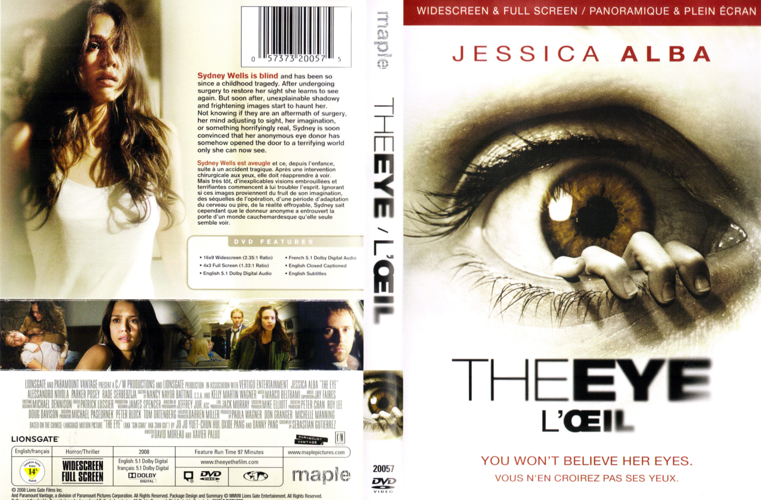 Jaquette DVD The eye - L