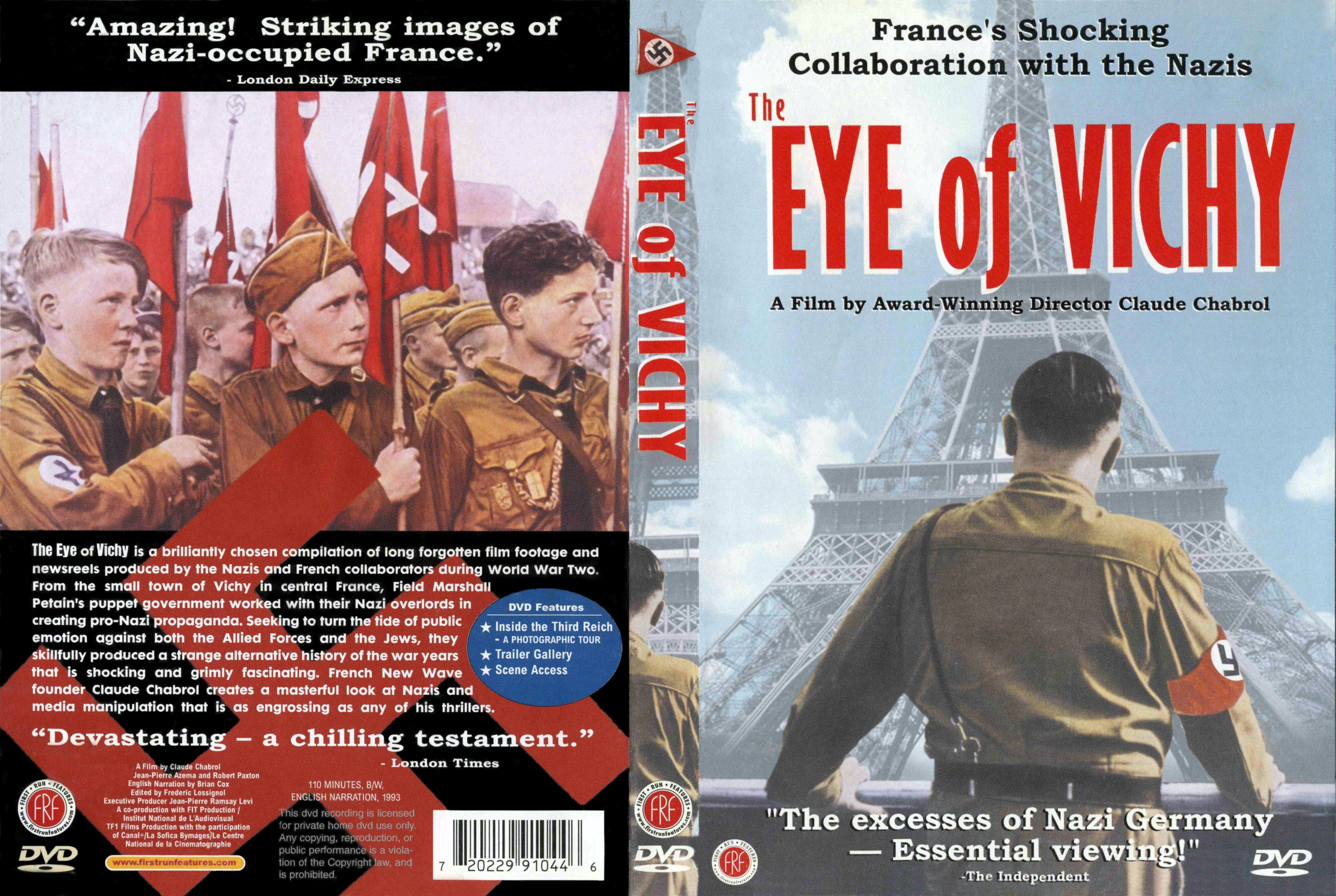 Jaquette DVD The eye of Vichy (Canadienne)