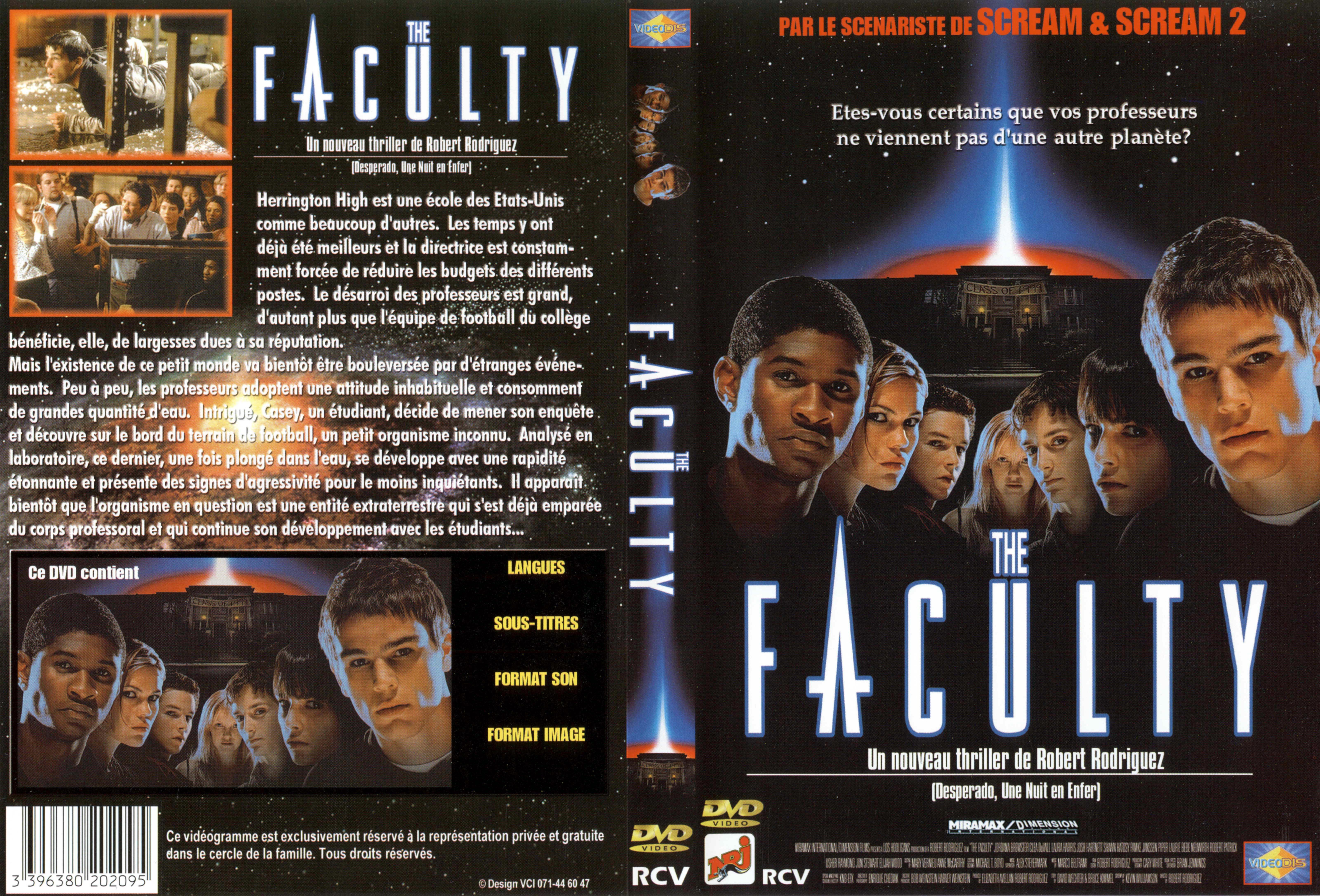 Jaquette DVD The faculty v2