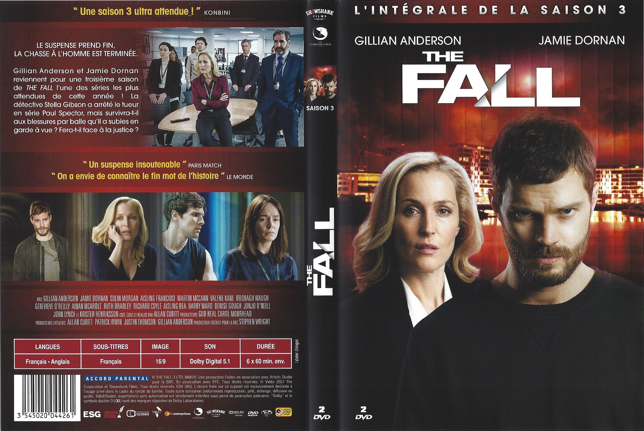 Jaquette DVD The fall Saison 3 COFFRET