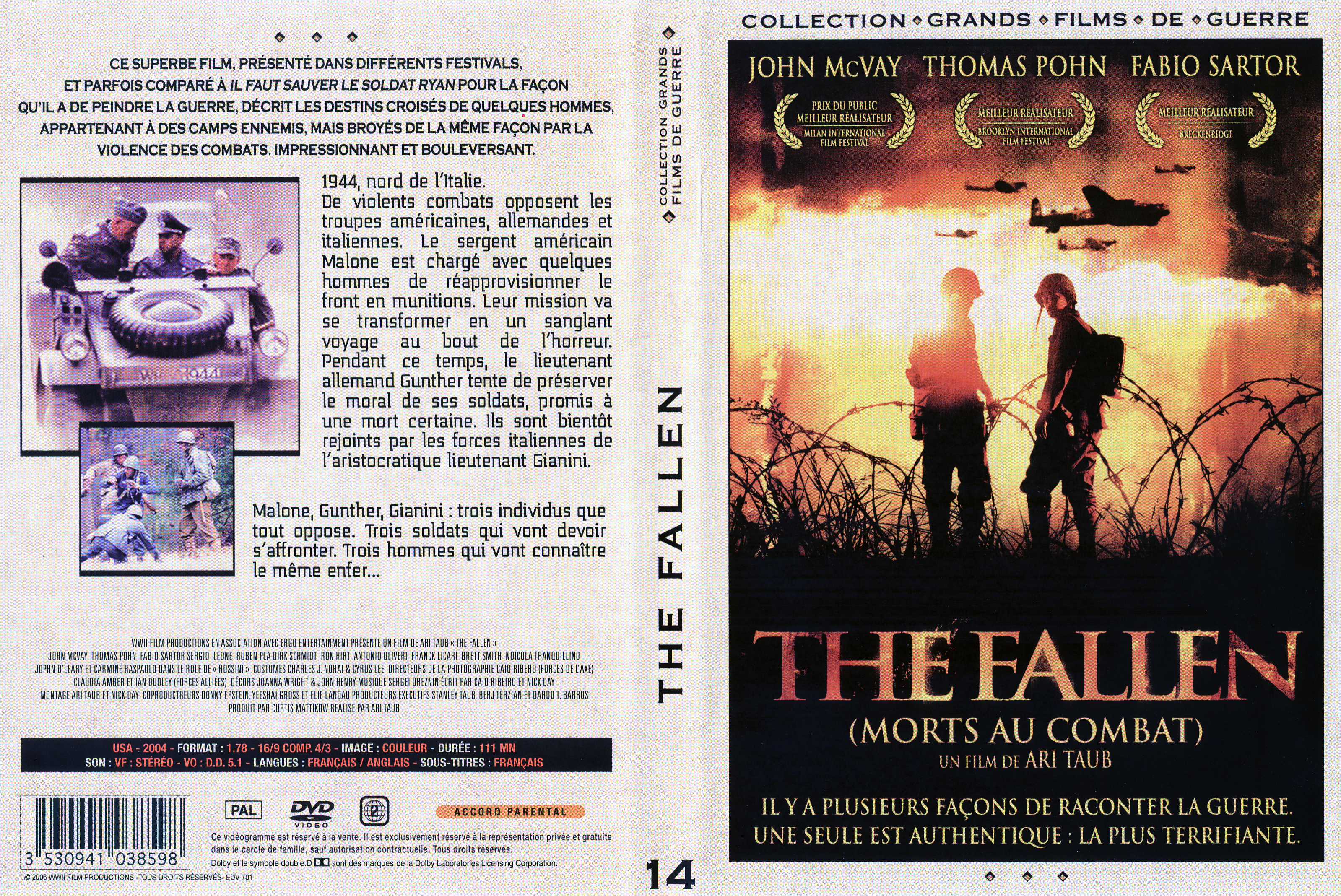 Jaquette DVD The fallen - Morts au Combat