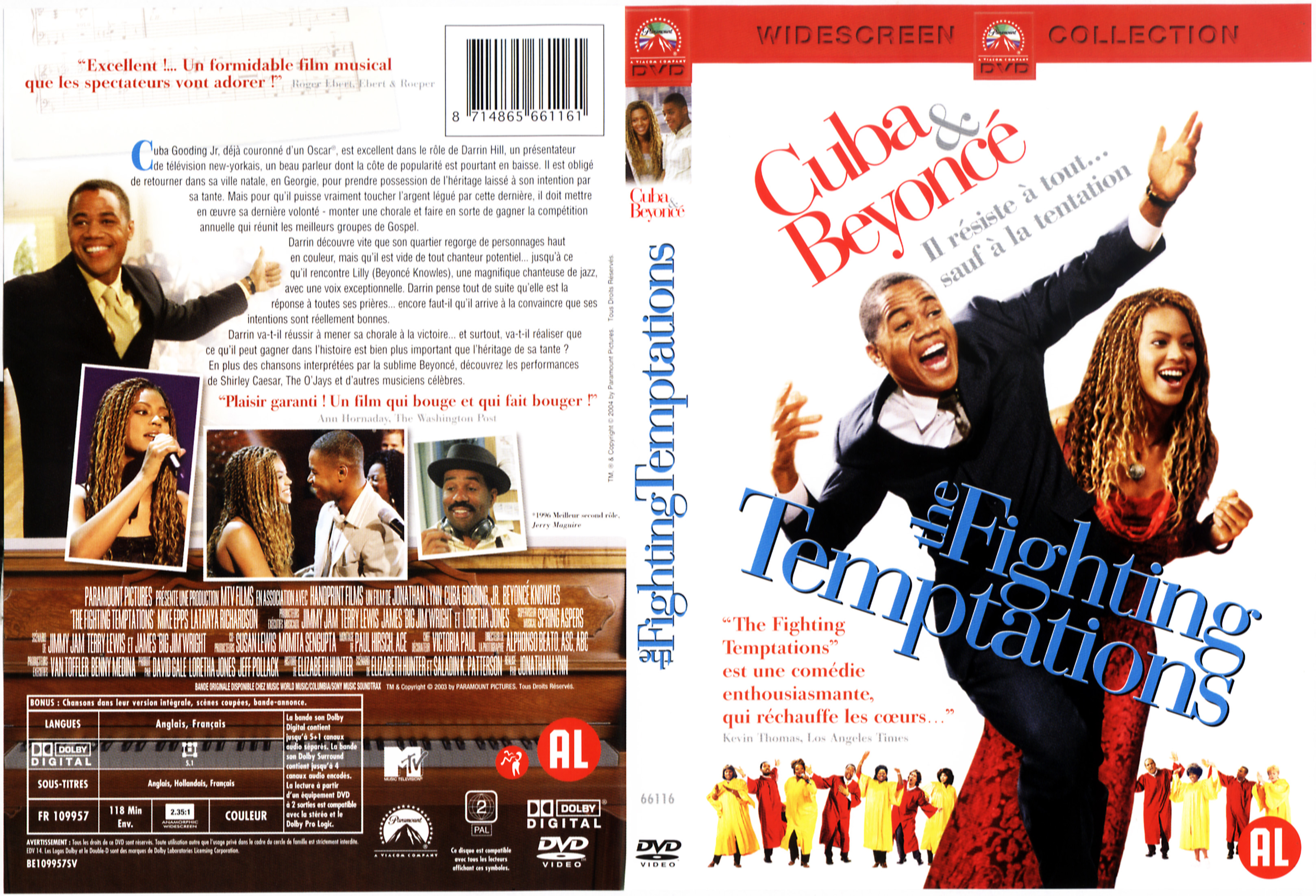 Jaquette DVD The fighting temptations
