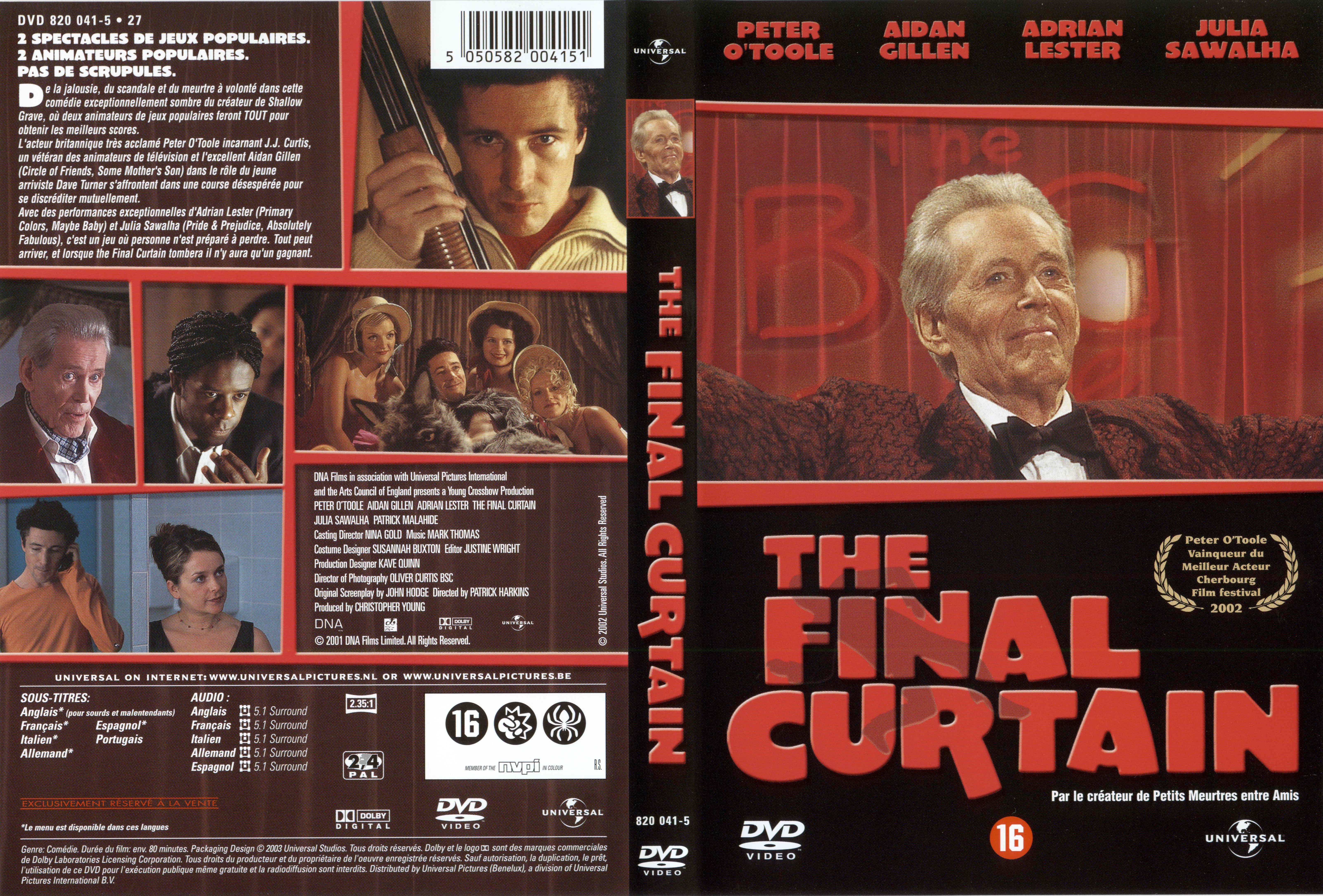 Jaquette DVD The final curtain