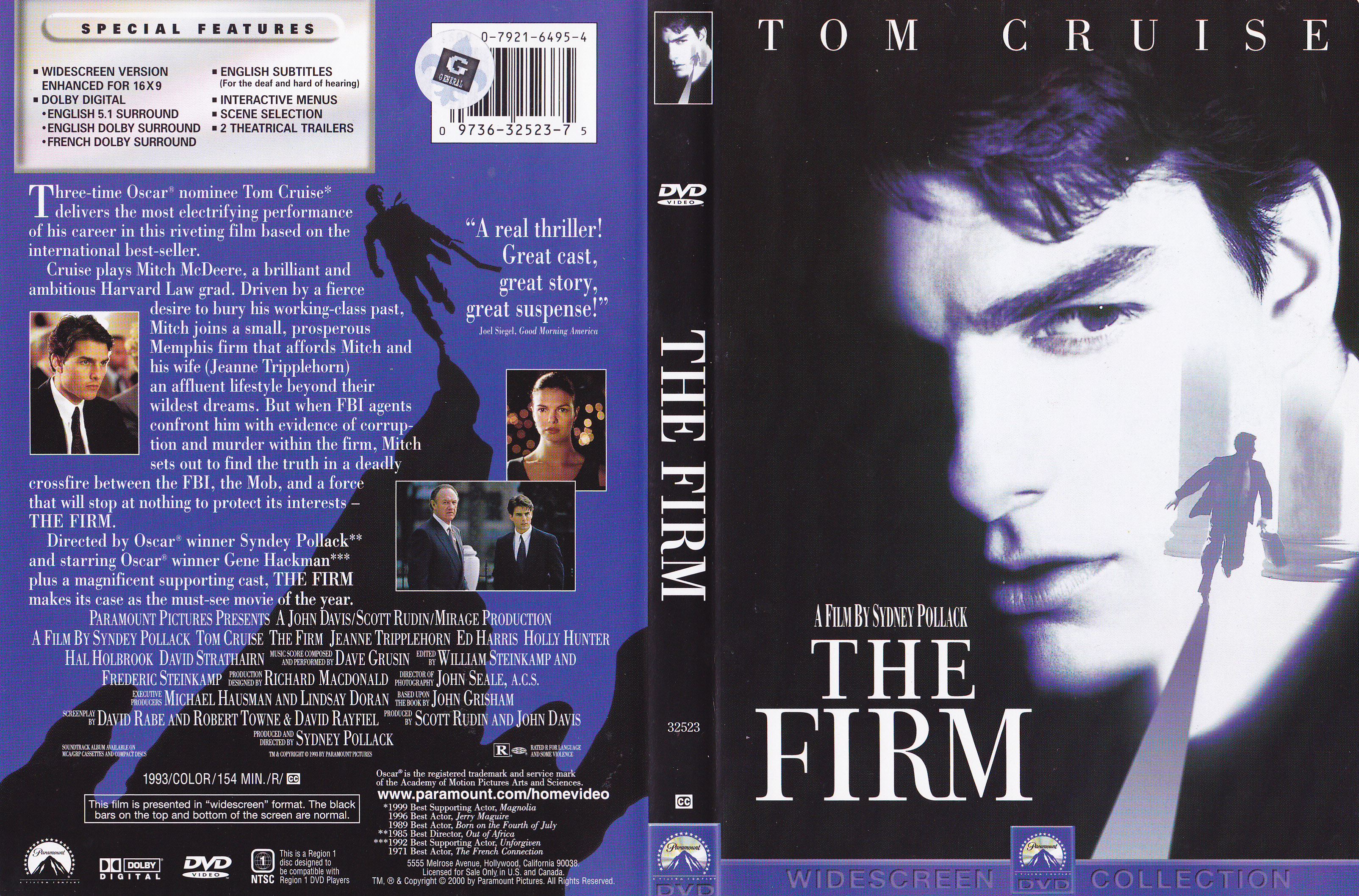Jaquette DVD The firm - La firme (Canadienne)