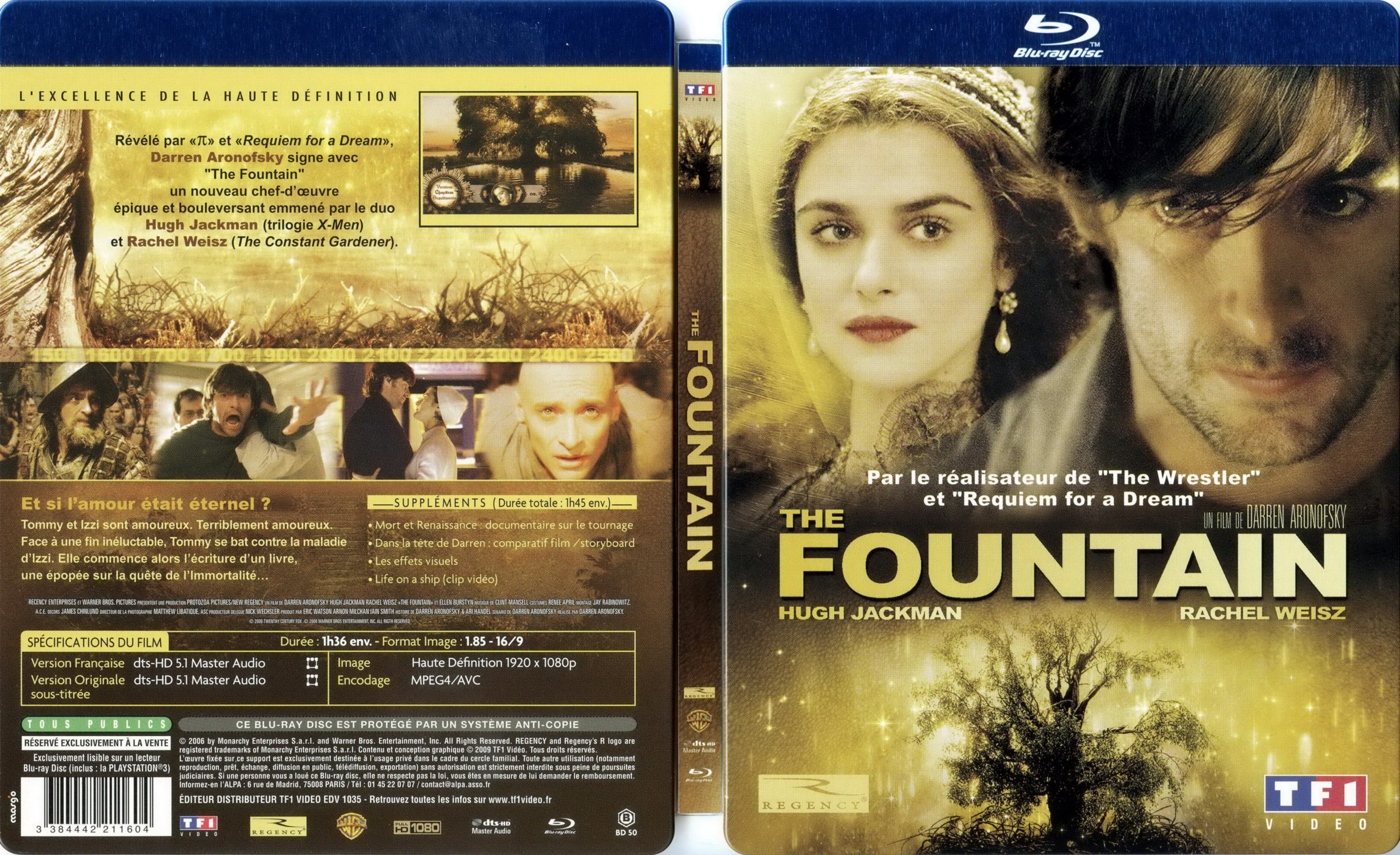 Jaquette DVD The fountain (BLU-RAY)