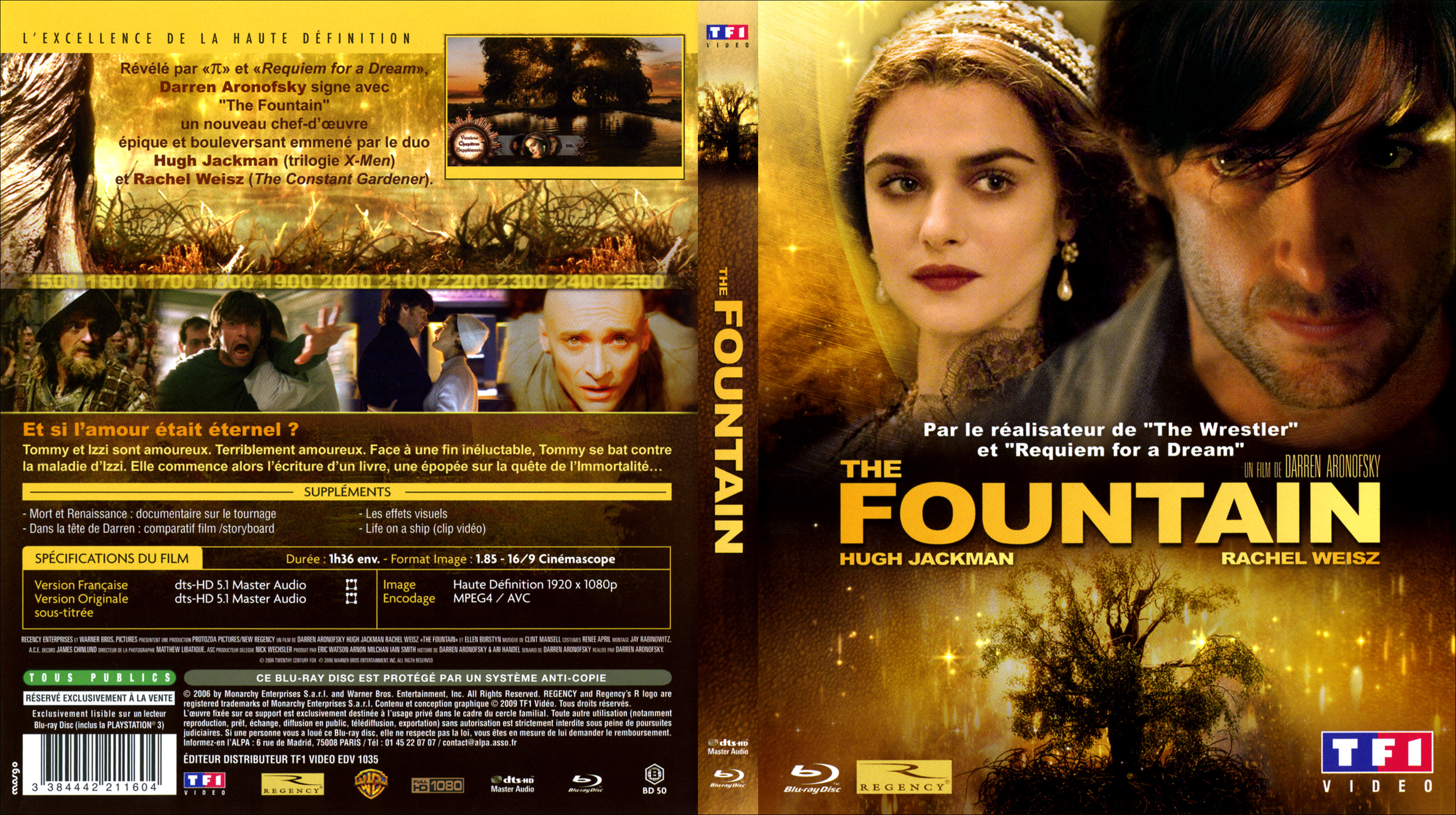 Jaquette DVD The fountain (BLU-RAY) v2