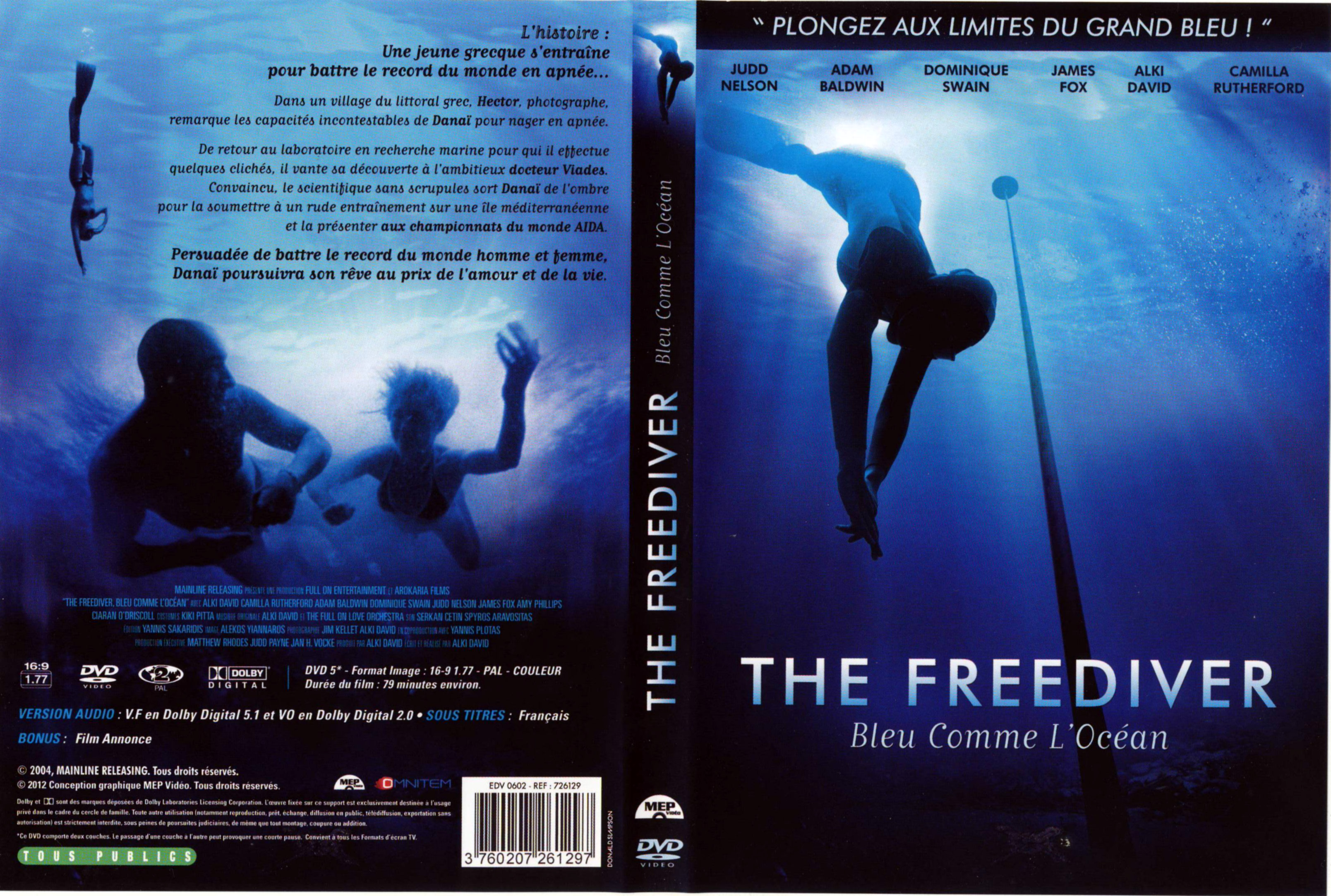 Jaquette DVD The freediver