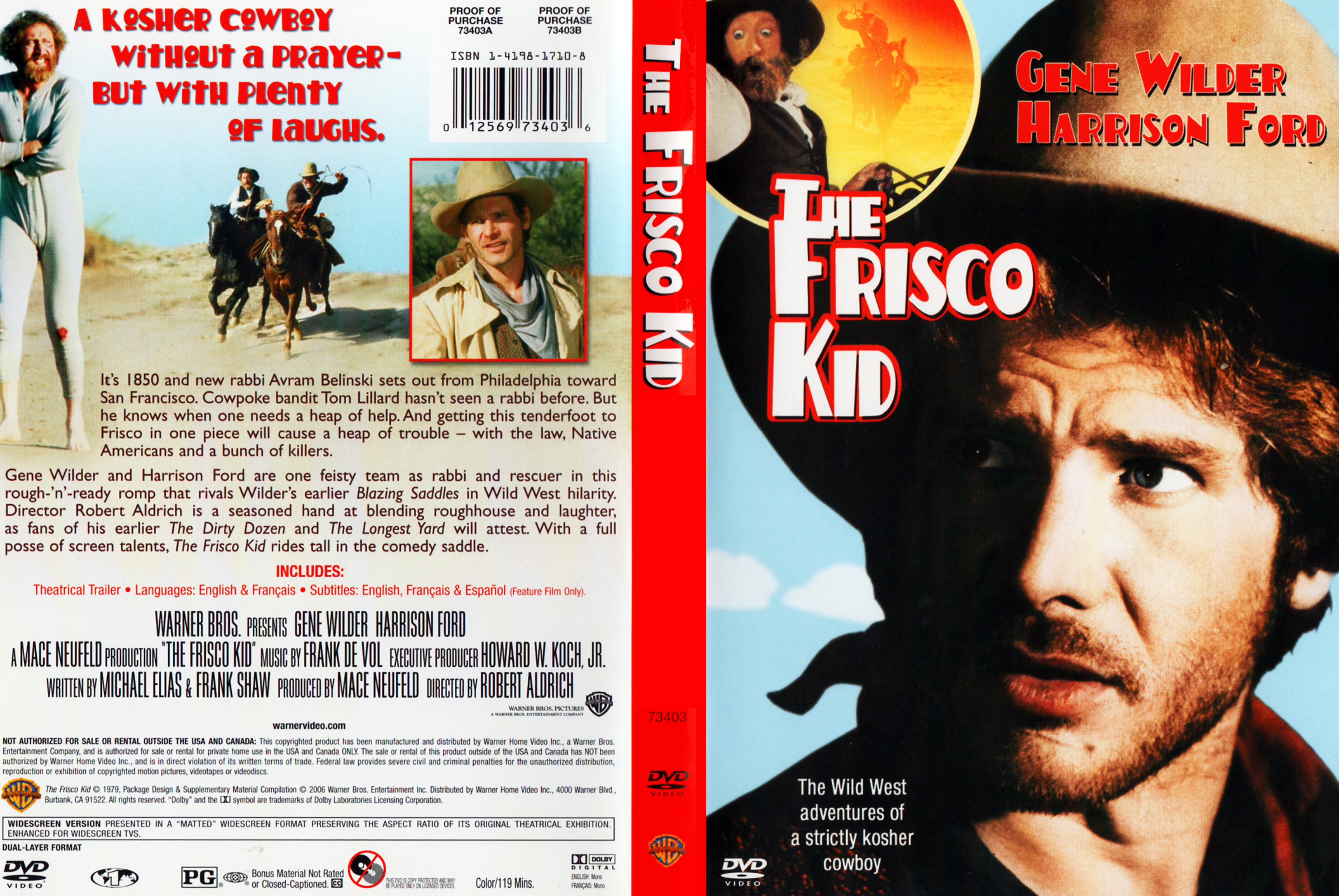Jaquette DVD The frisco kid Zone 1
