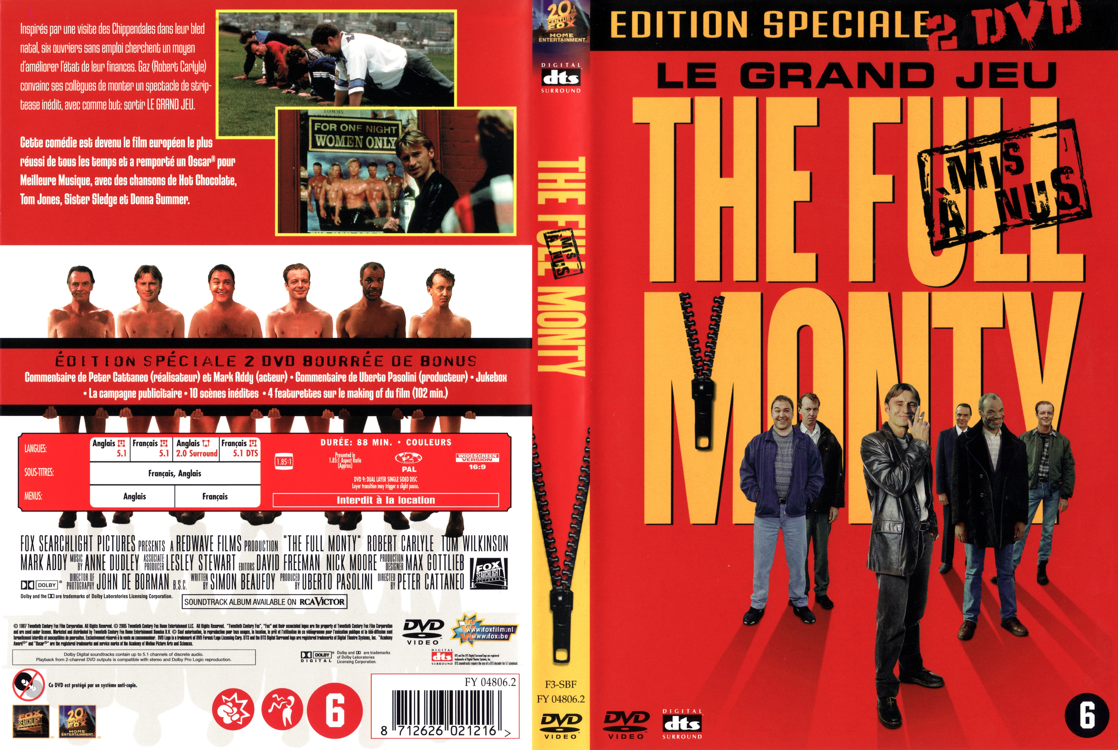 Jaquette DVD The full monty v2