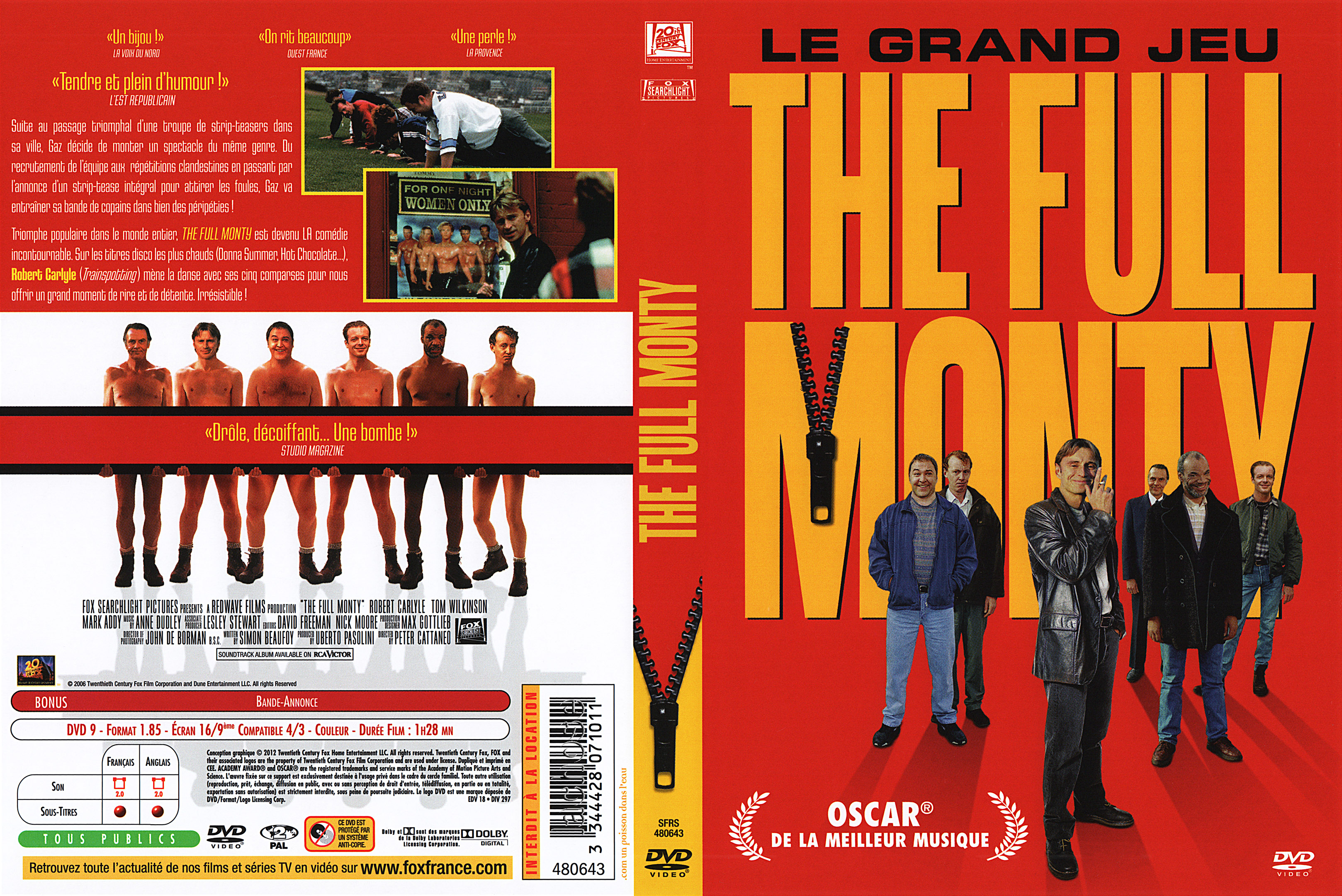 Jaquette DVD The full monty v4