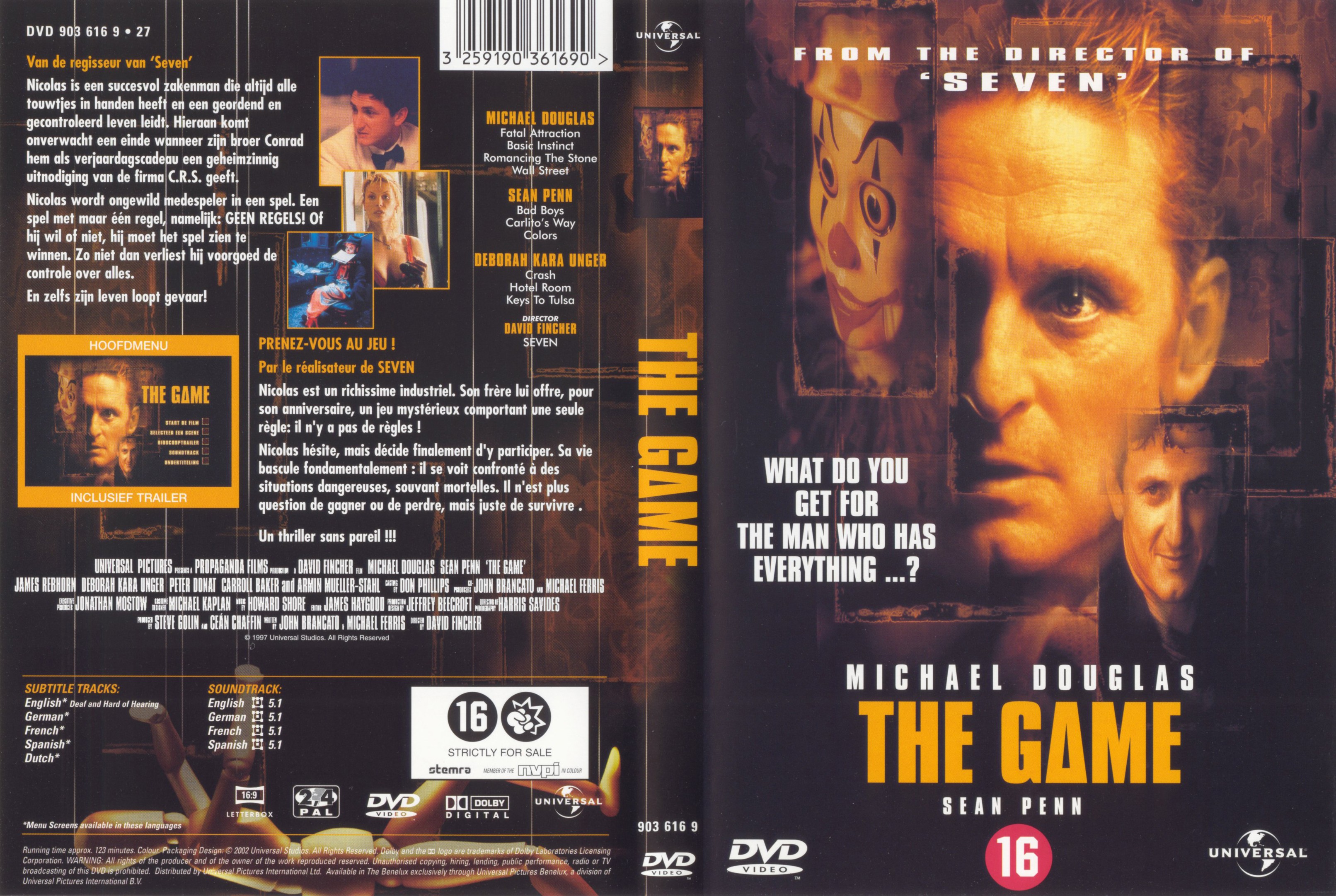 Jaquette DVD The game