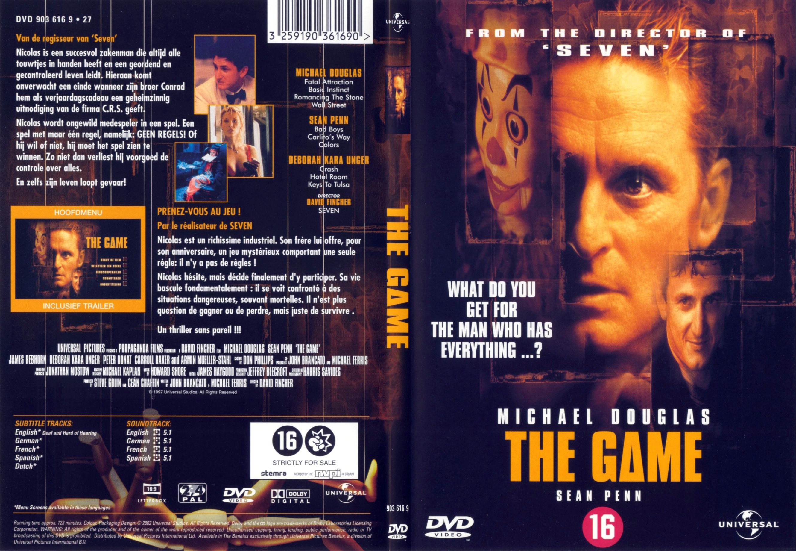 Jaquette DVD The game - SLIM