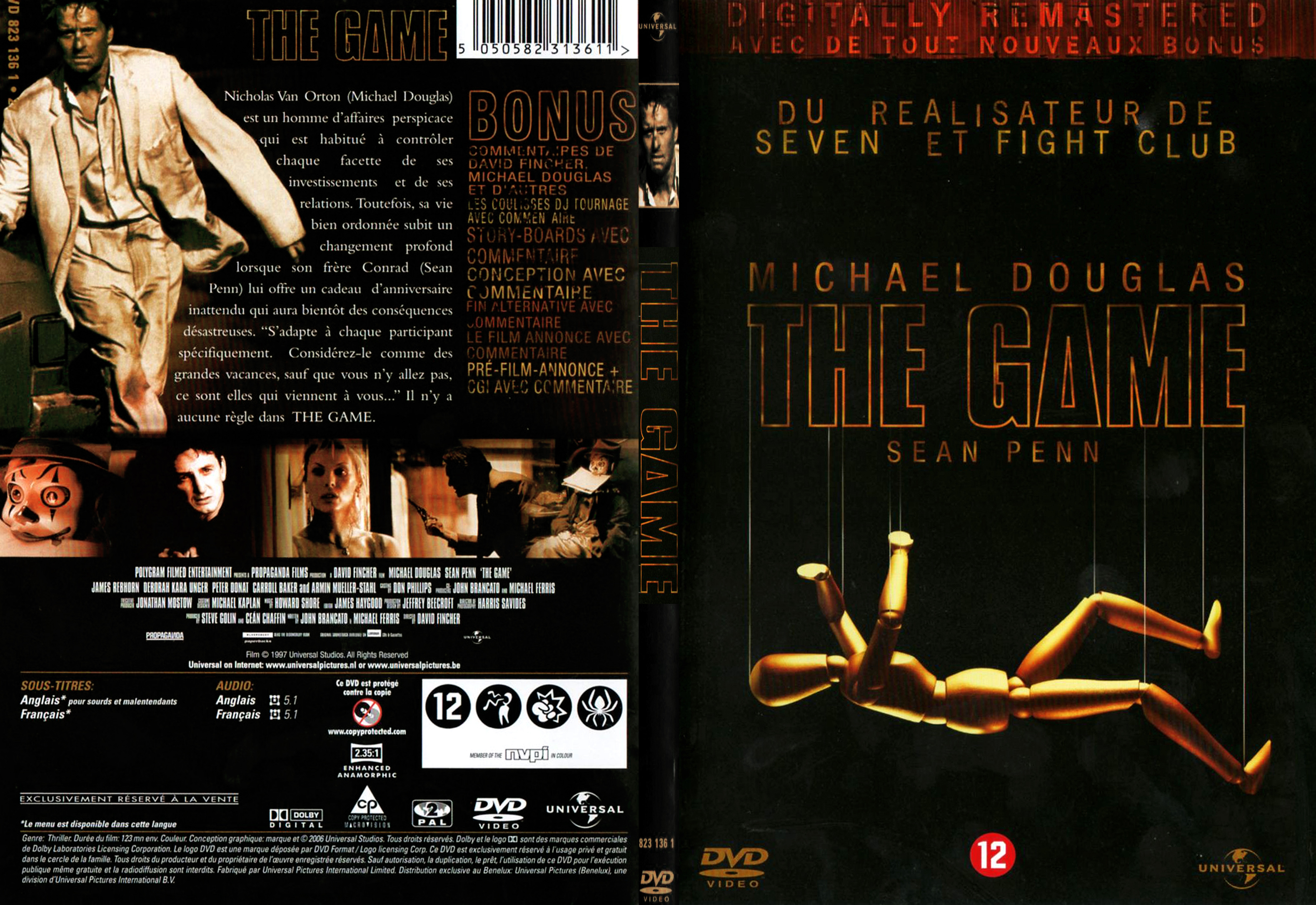 Jaquette DVD The game v3
