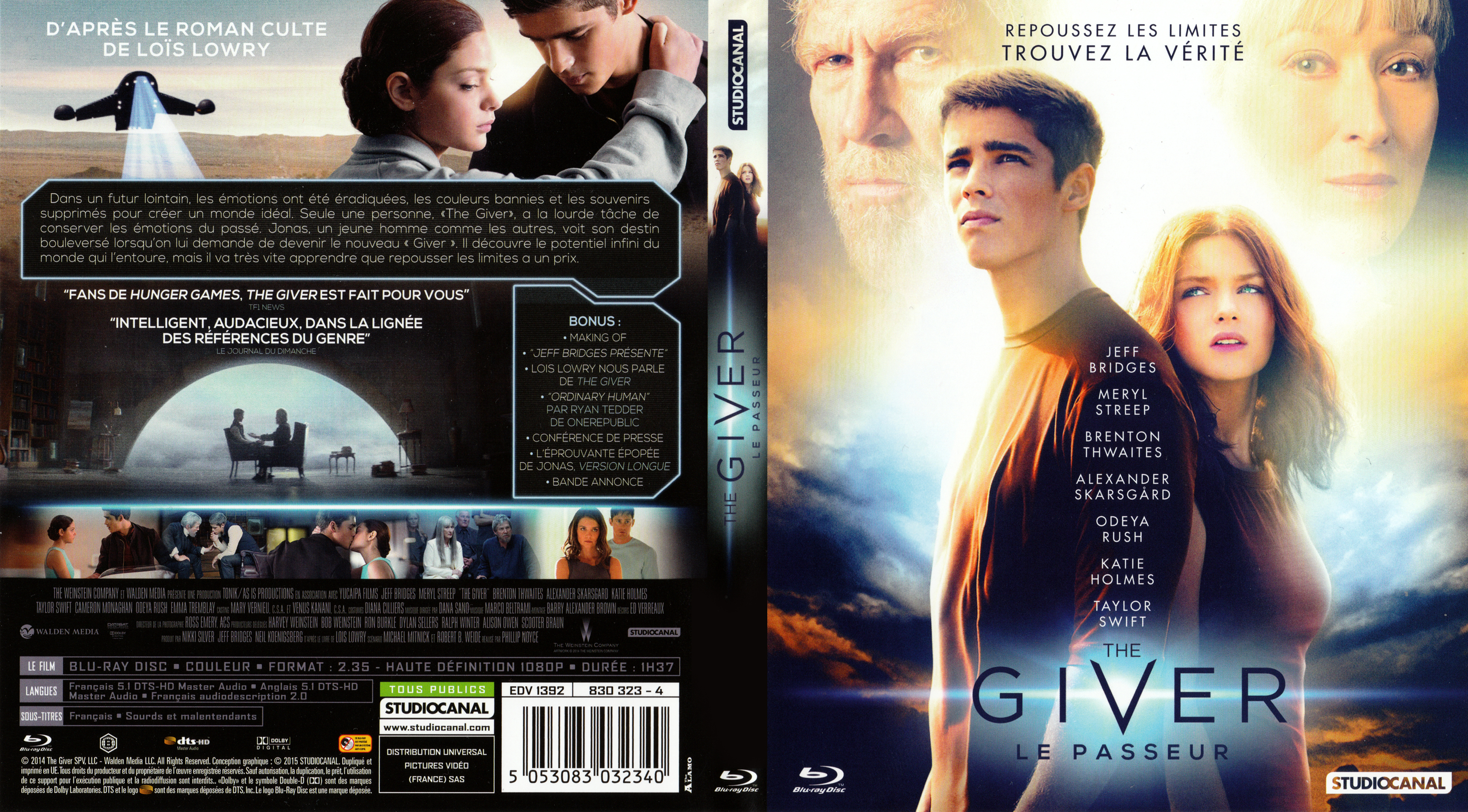 Jaquette DVD The giver (BLU-RAY)