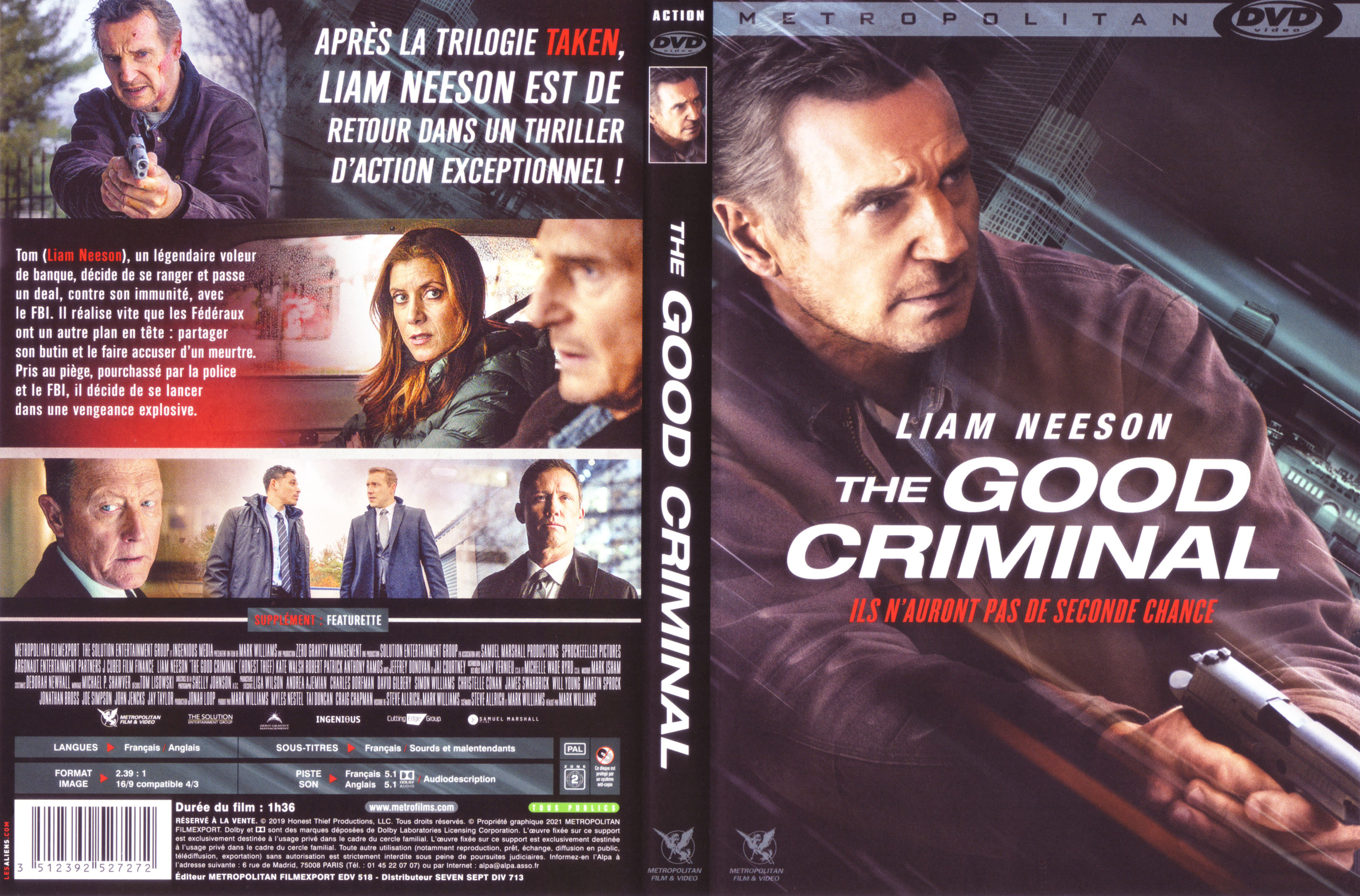 Jaquette DVD The good criminal