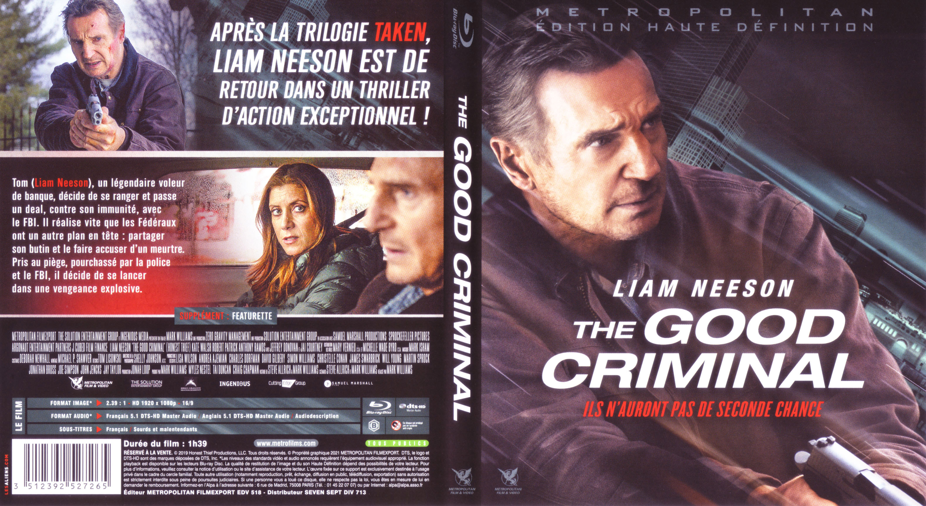Jaquette DVD The good criminal (BLU-RAY)