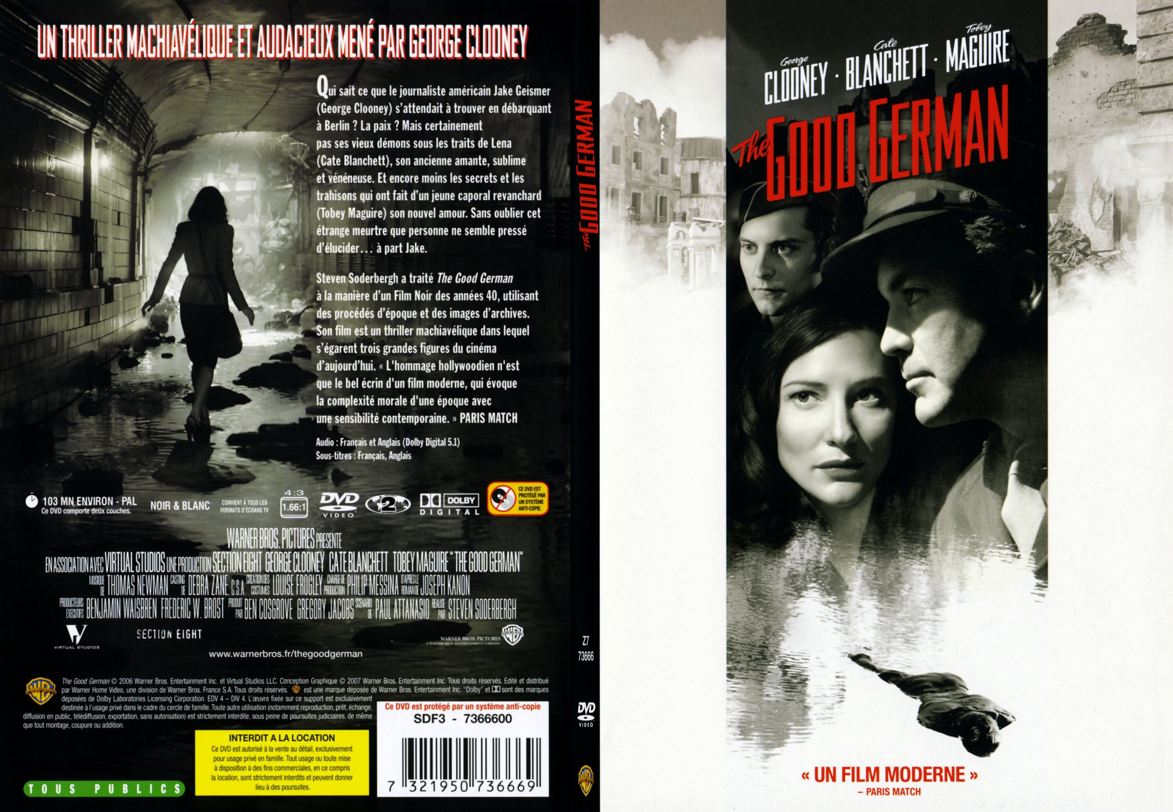 Jaquette DVD The good german - SLIM