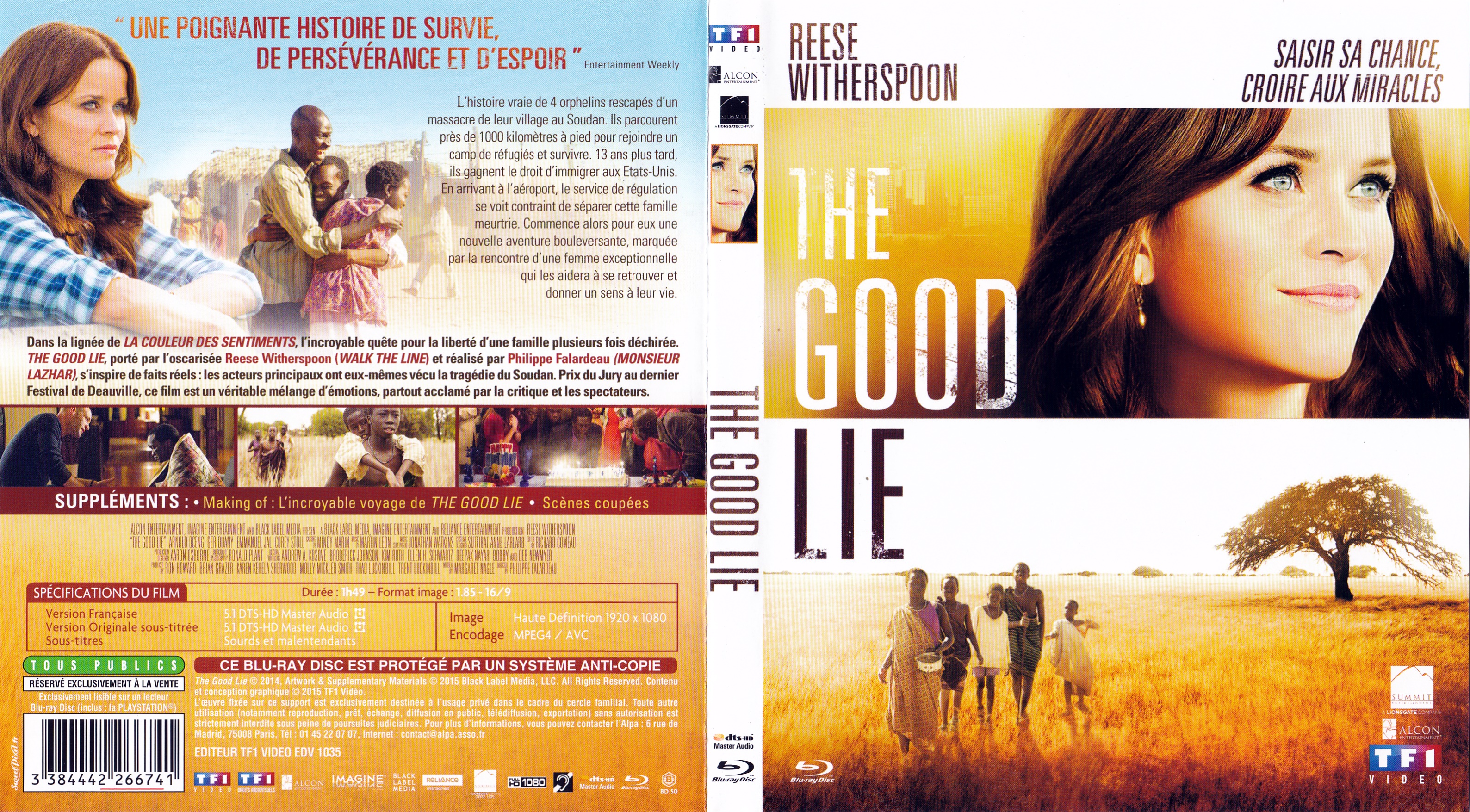 Jaquette DVD The good lie (BLU-RAY)