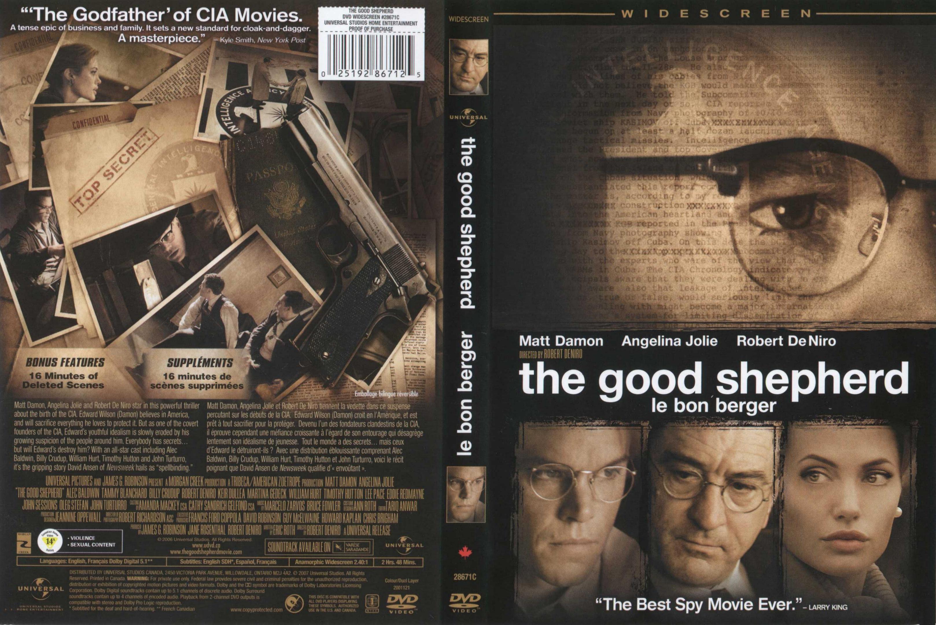 Jaquette DVD The good shepherd - Le bon berger