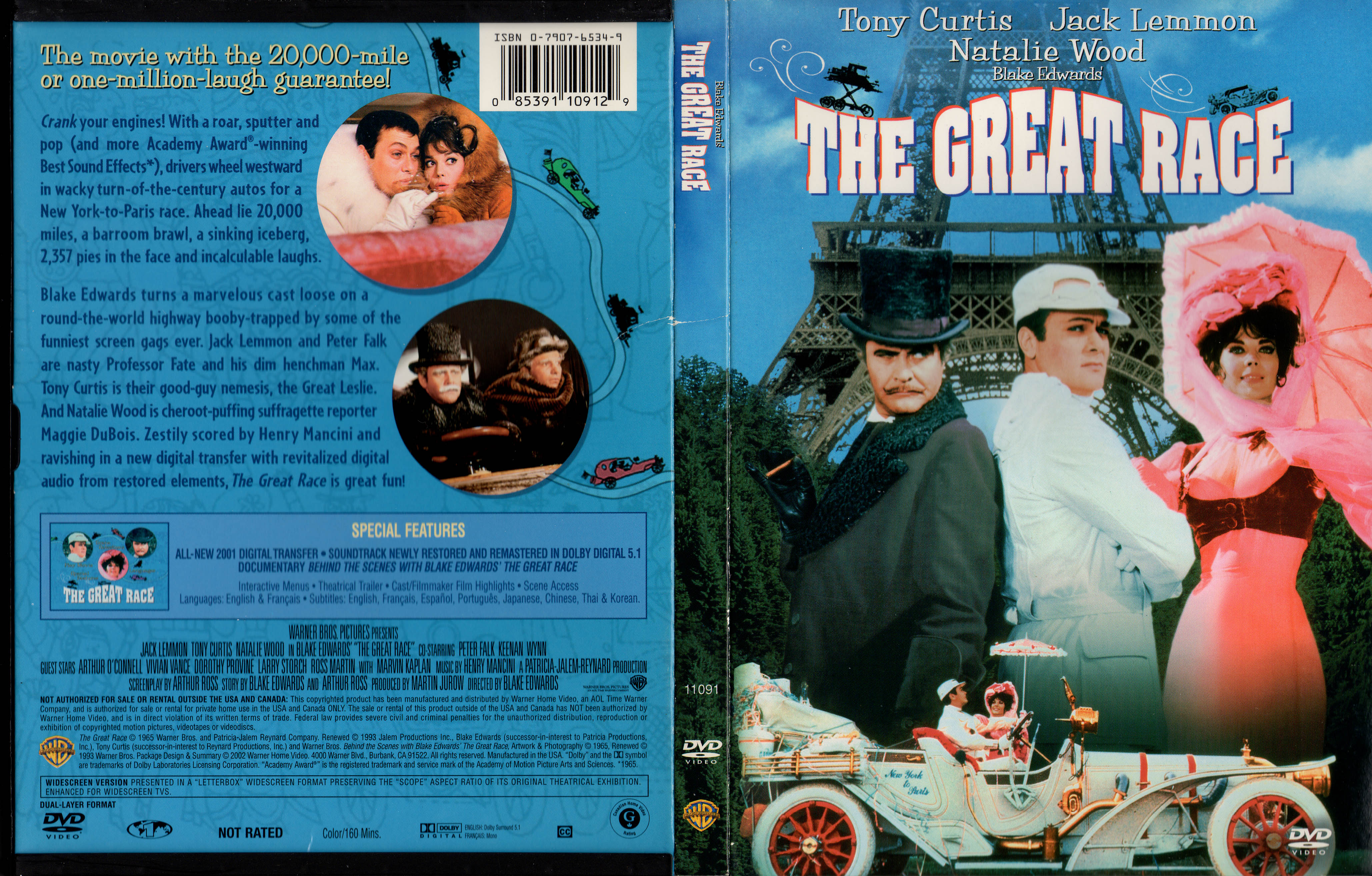 Jaquette DVD The great race