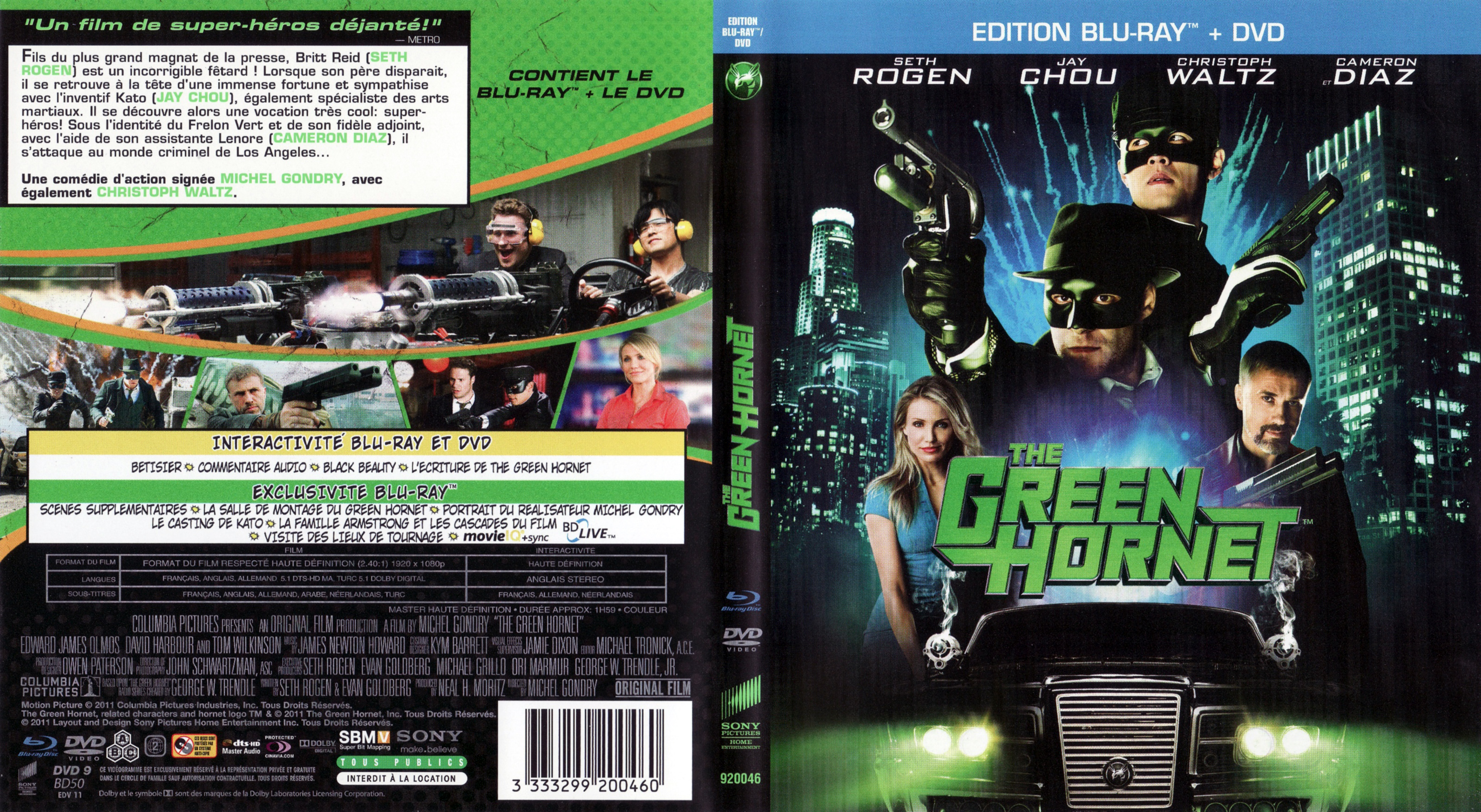 Jaquette DVD The green hornet (BLU-RAY) v2
