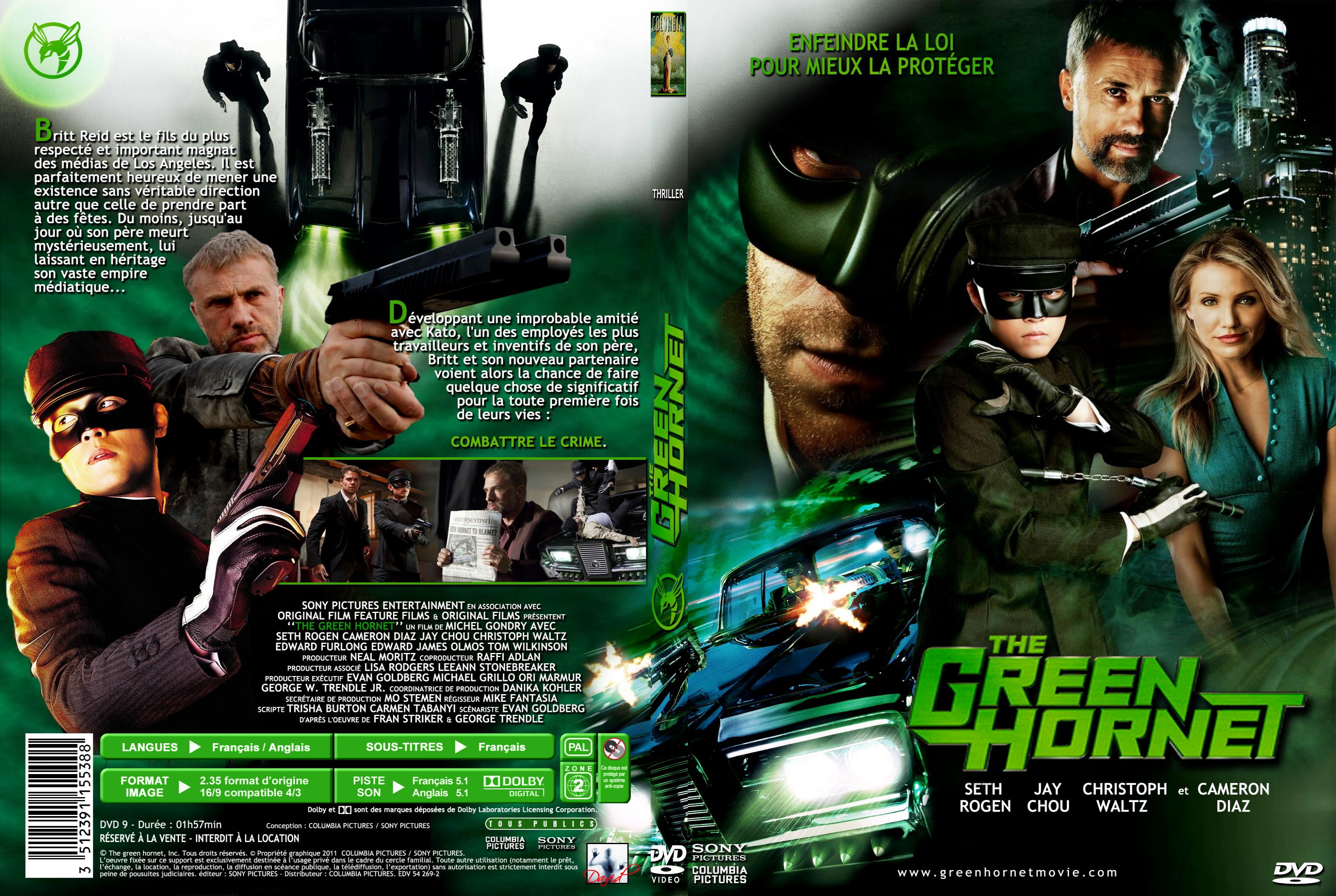 Jaquette DVD The green hornet custom - SLIM